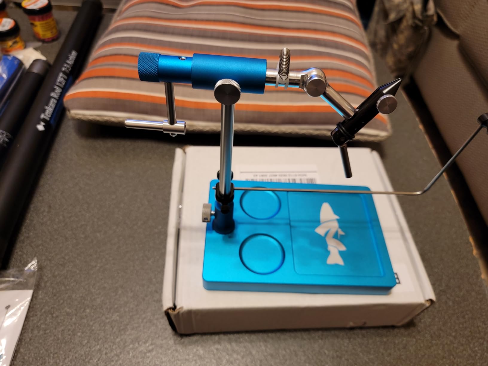 V2 Rotary Fly Tying Vise w/Travel Base, Olive customer photo 2