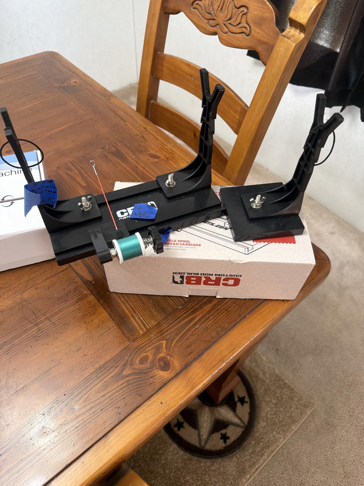 CRB Core Hand Wrapper - Rod Building System with Adjustable Rod Stands, Thread Carriage & Integrated Tensioner - Compact, Stable Platform for Custom Rod Building & Repairs customer photo 2