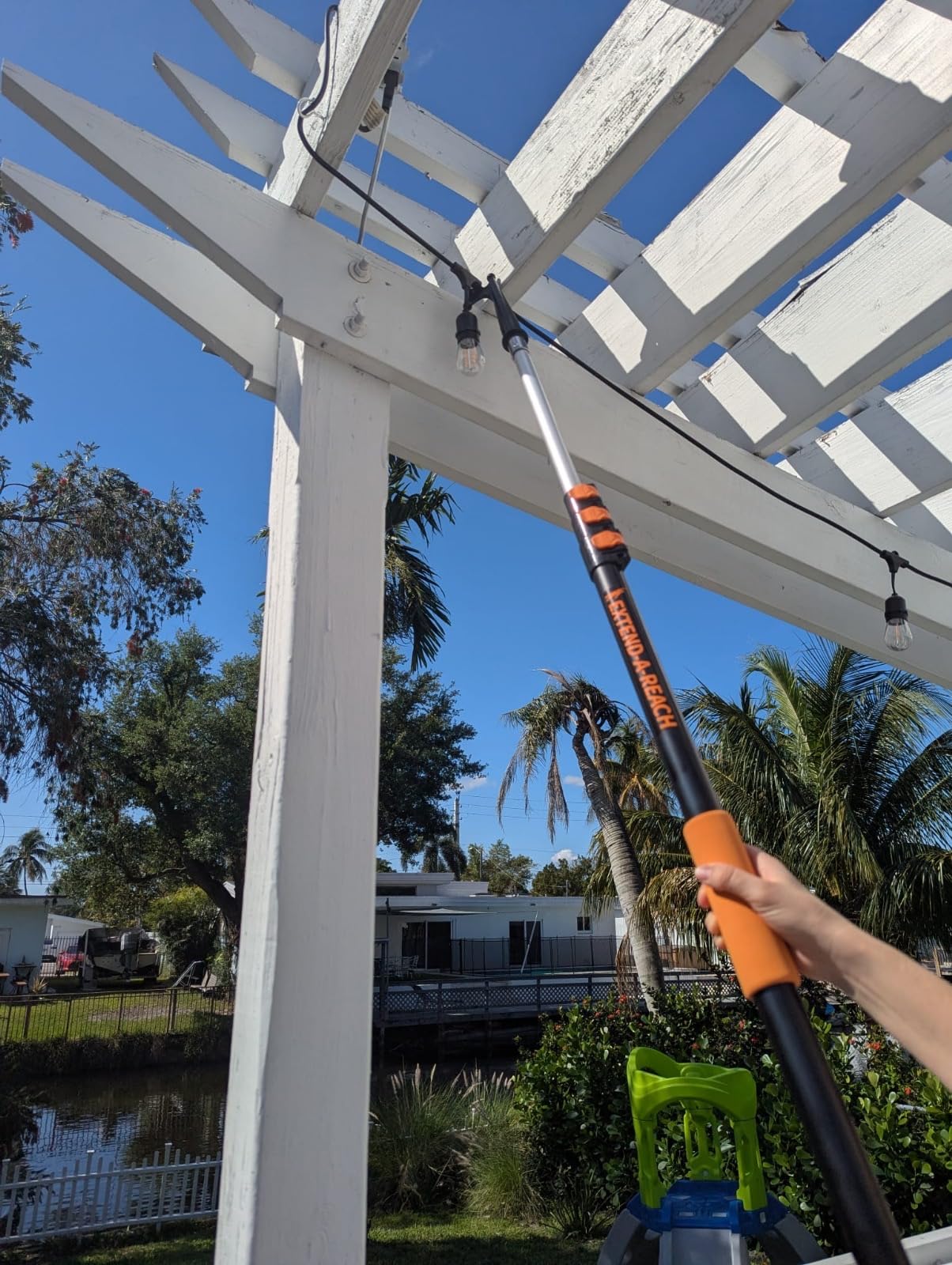 EXTEND-A-REACH Boat Hook for Docking with Telescoping Extension Pole | Durable, Floating, Lightweight & Sturdy Telescoping Boat Hook Pole // The Ultimate Pool for Docking, Push-Pull and Boating customer photo 1