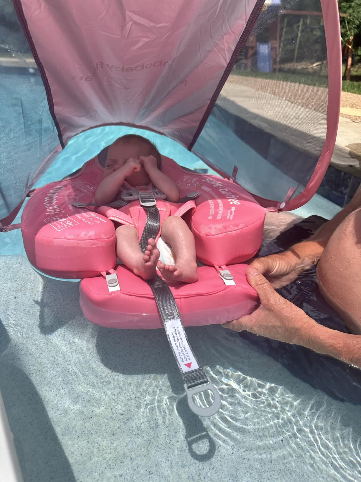 Mambobaby Float with Canopy, UPF 50+ Baby Swim Float customer photo 1