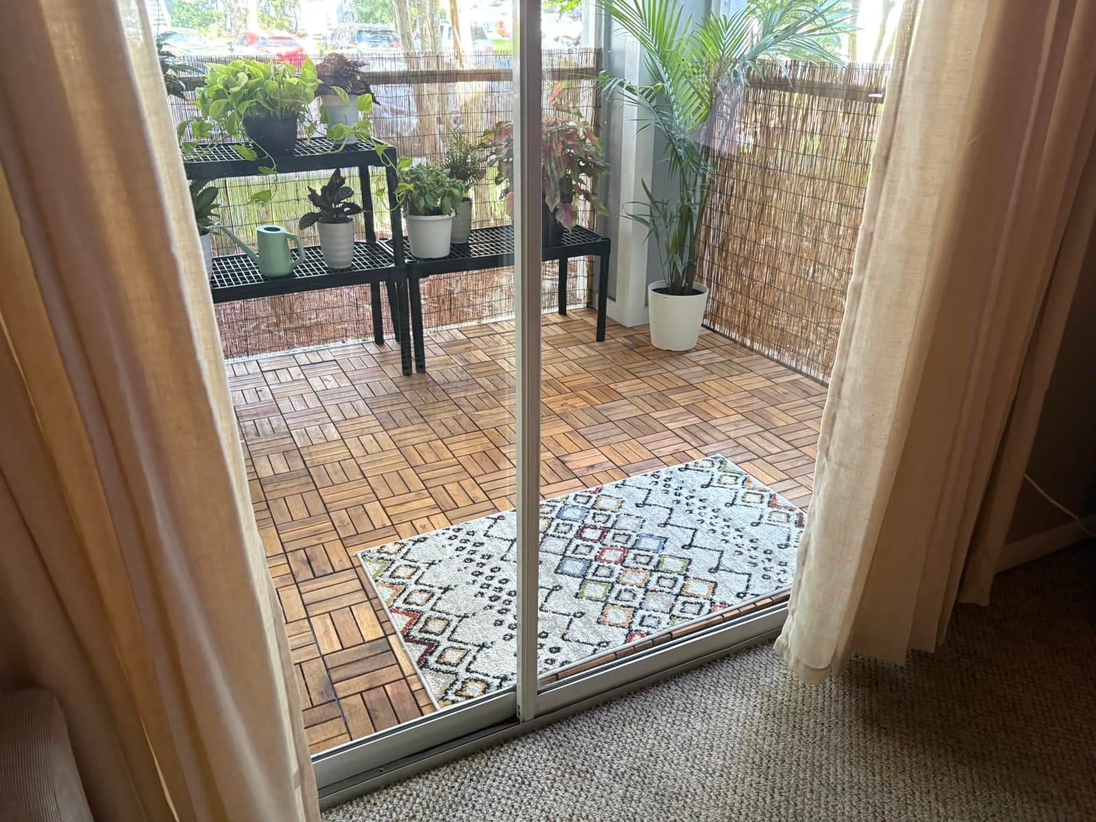 Majestick Goods 24-Pack Slat Acacia Wood Interlocking Deck Tiles customer photo 2
