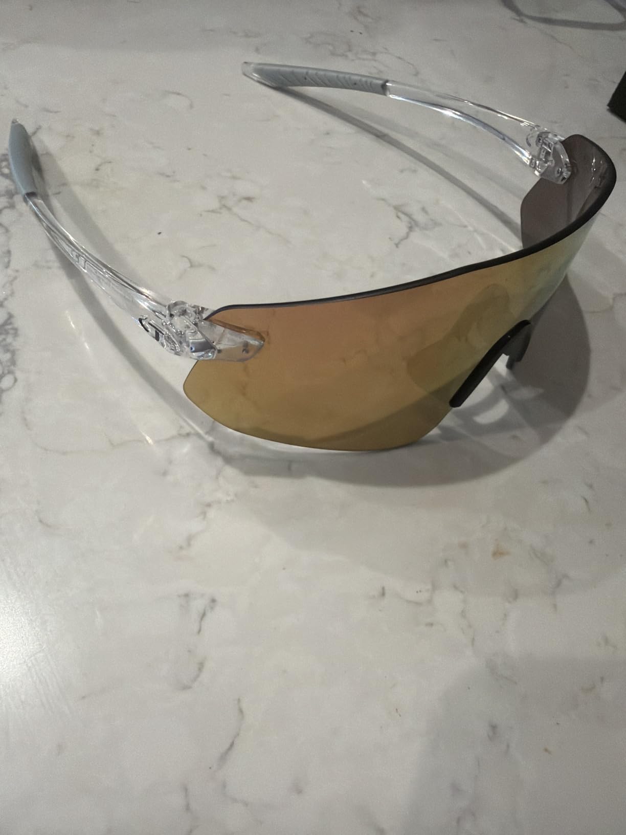 Tifosi Vogel SL Shield Sunglasses - Running, Baseball & Golf | 100% UVA/UVB, shatterproof polycarbonate. Shield fit, hydrophilic nose pad. For running, baseball, golf, cycling & pickleball customer photo 1