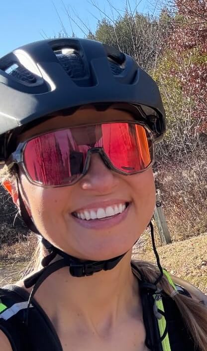 KAPVOE Photochromic Cycling Sunglasses UV400 TR90 Men Women K63 | Clear to Black Photochromic CAT.0-CAT.2, UV400, Ventilation, Lightweight TR90 customer photo 2