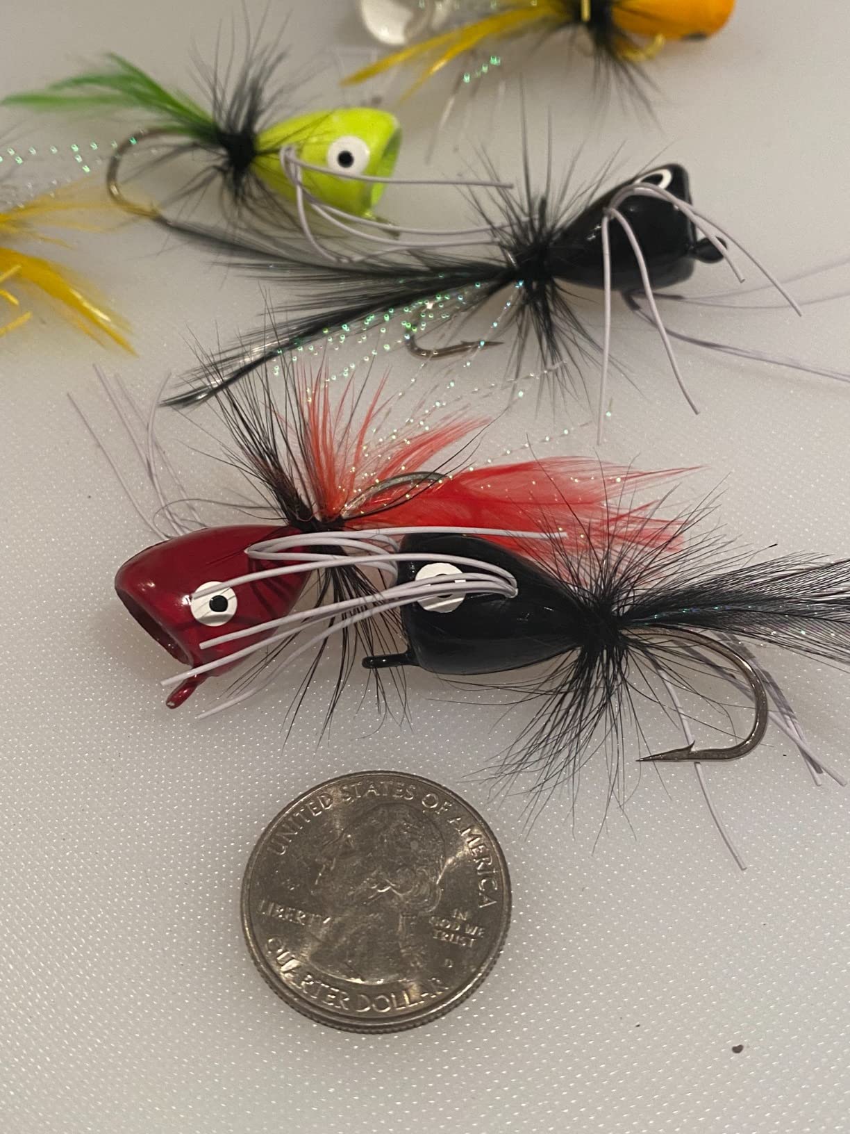 Fly Fishing Poppers Dry Flies Topwater Lures Bass Trout Kit Pro XL customer photo 1