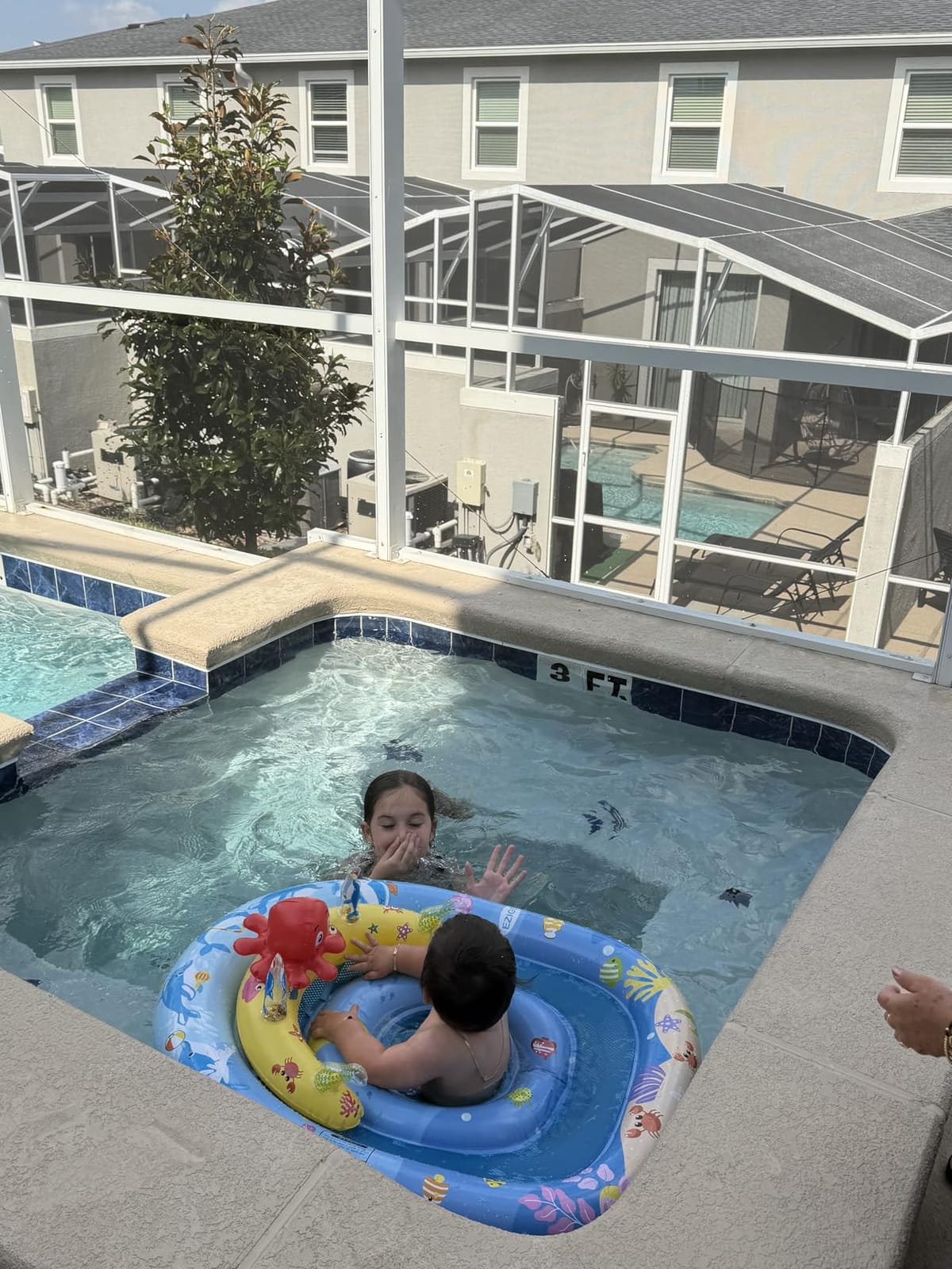 EZIGO Baby Pool Float Canopy UPF50+, Kids Floats for 6-36 Months Boys Girls customer photo 2