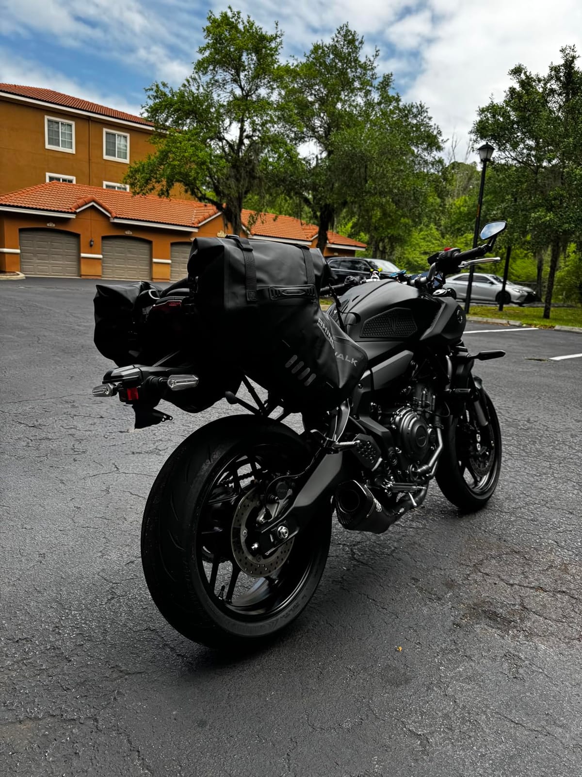 Rhinowalk Motorcycle Saddlebags 48L(24L*2) Waterproof Motorbike Side Bags, Travel Luggage Panniers with Shoulder Strap for Adventure & Sport Motorcycle Racks, 1 Pair customer photo 2