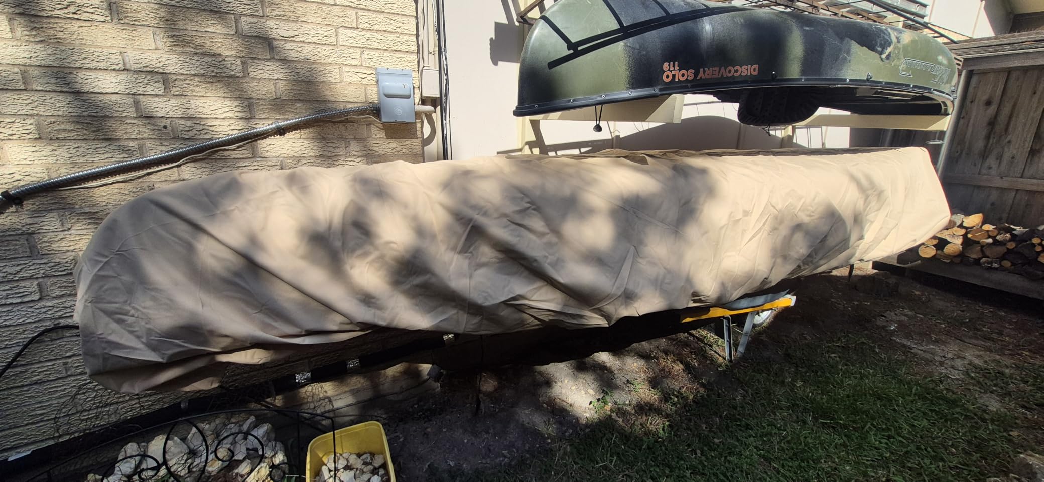 Cypress Rowe Outfitters Nature Proof 16' 17' 18' Canoe / Kayak Cover for Outdoor Storage, fits 15'5