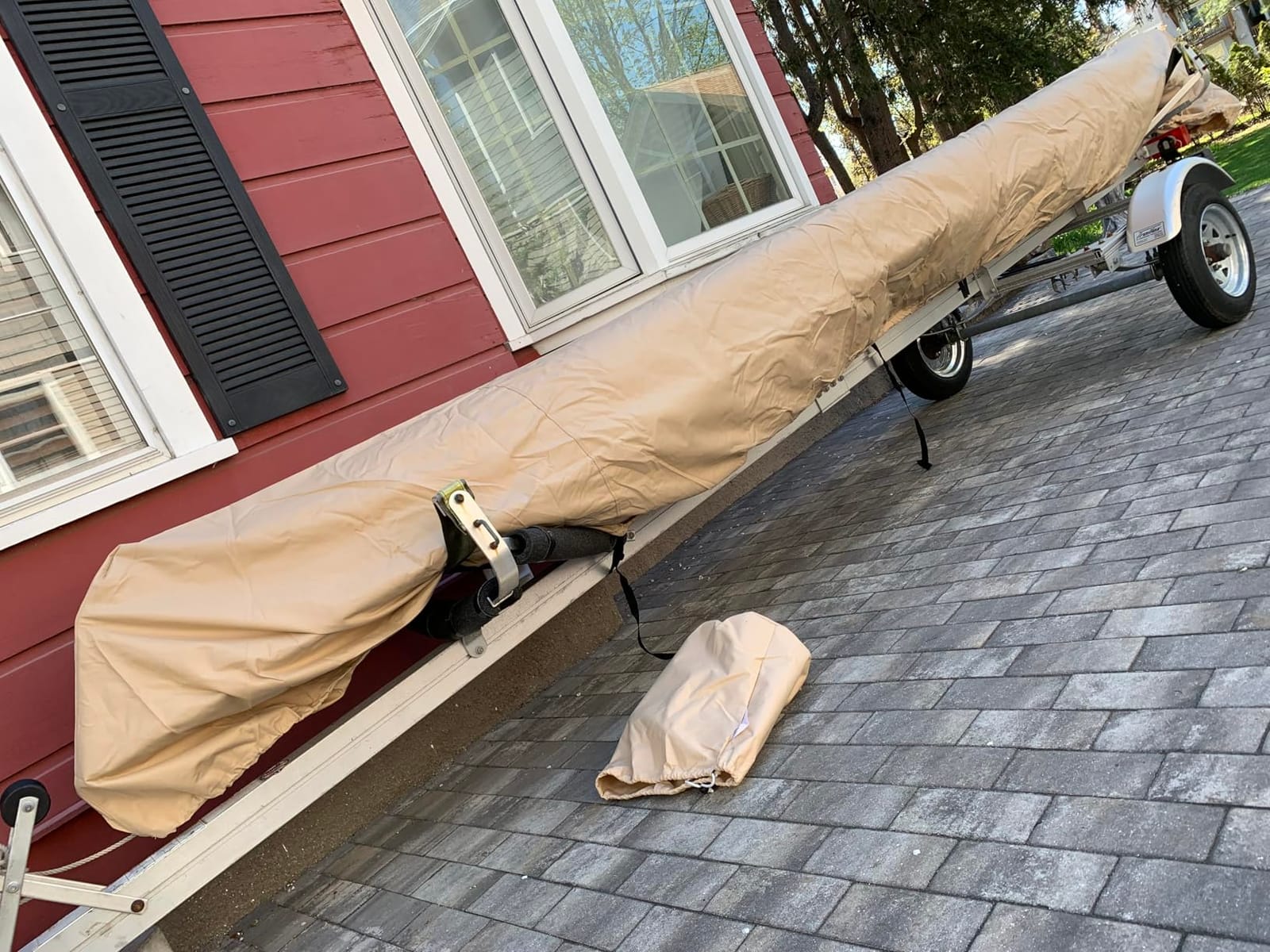 Cypress Rowe Outfitters Nature Proof 16' 17' 18' Canoe / Kayak Cover for Outdoor Storage, fits 15'5