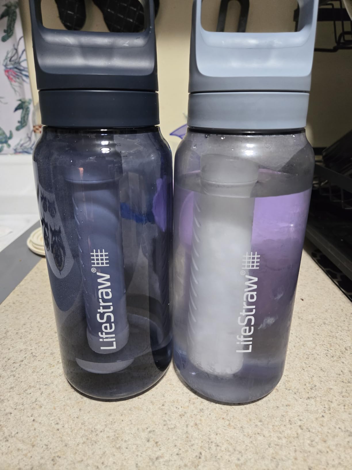 LifeStraw Go Series – BPA-Free Water Filter Bottle for Travel and Everyday Use Removes Bacteria, Parasites and Microplastics, Improves Taste, 1L Aegean Sea customer photo 1