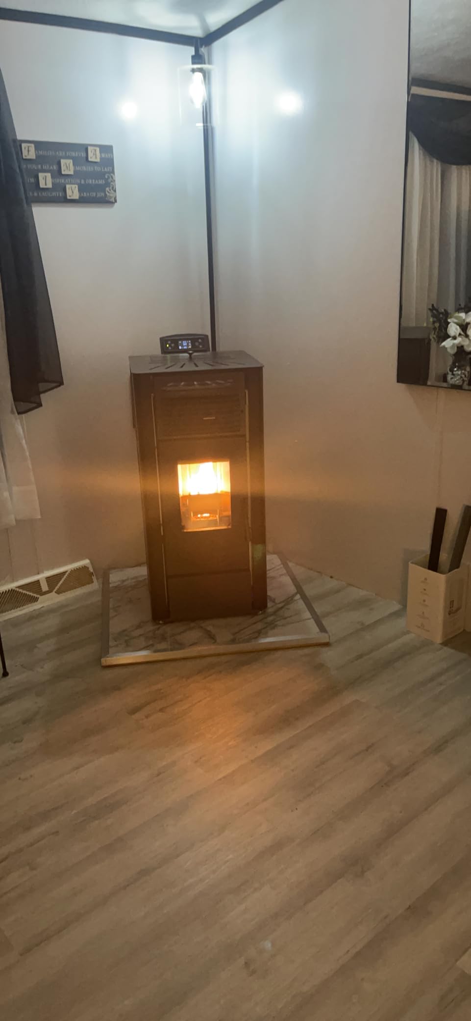 Freedom Stove PS21 Freestanding Pellet Stove, WiFi, 5-Yr Warranty | Freestanding PS21 pellet stove with WiFi, 24V battery backup, and smart controls, DIY-ready install, 5-year warranty customer photo 2