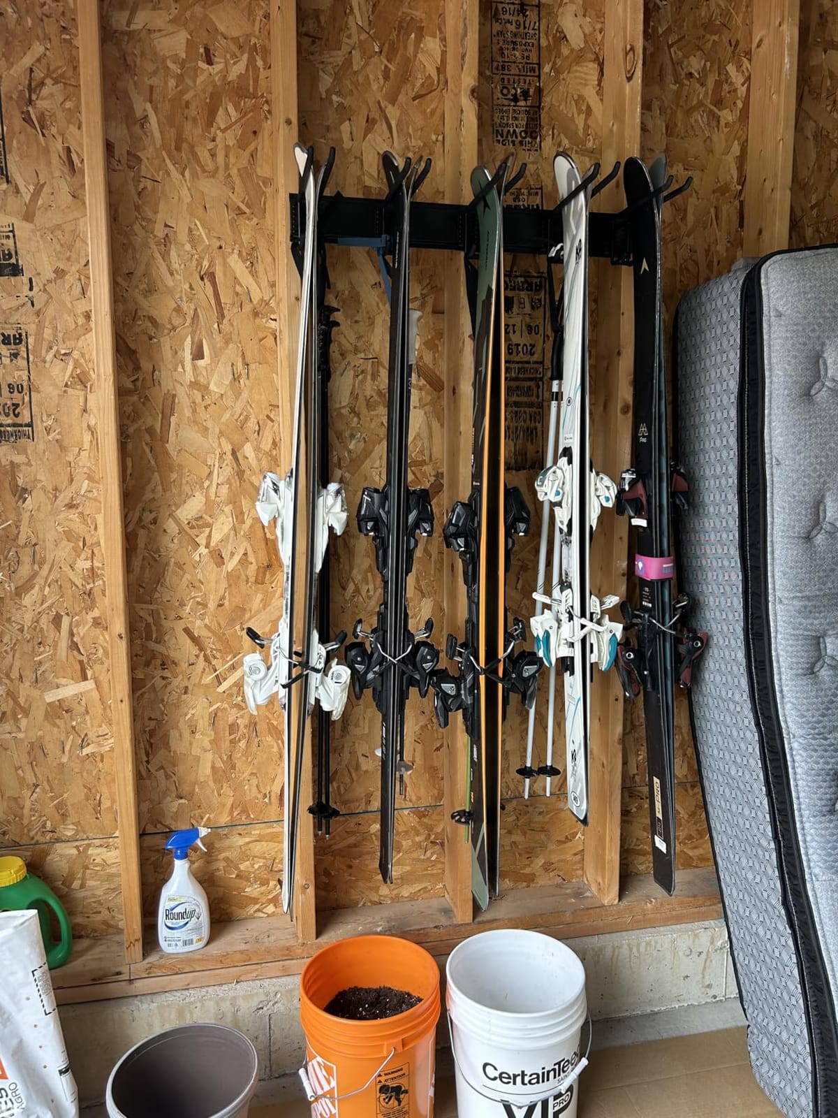 Ultrawall Ski Rack, Wall Mounted Ski Storage Rack, Garage Skis Holder customer photo 1