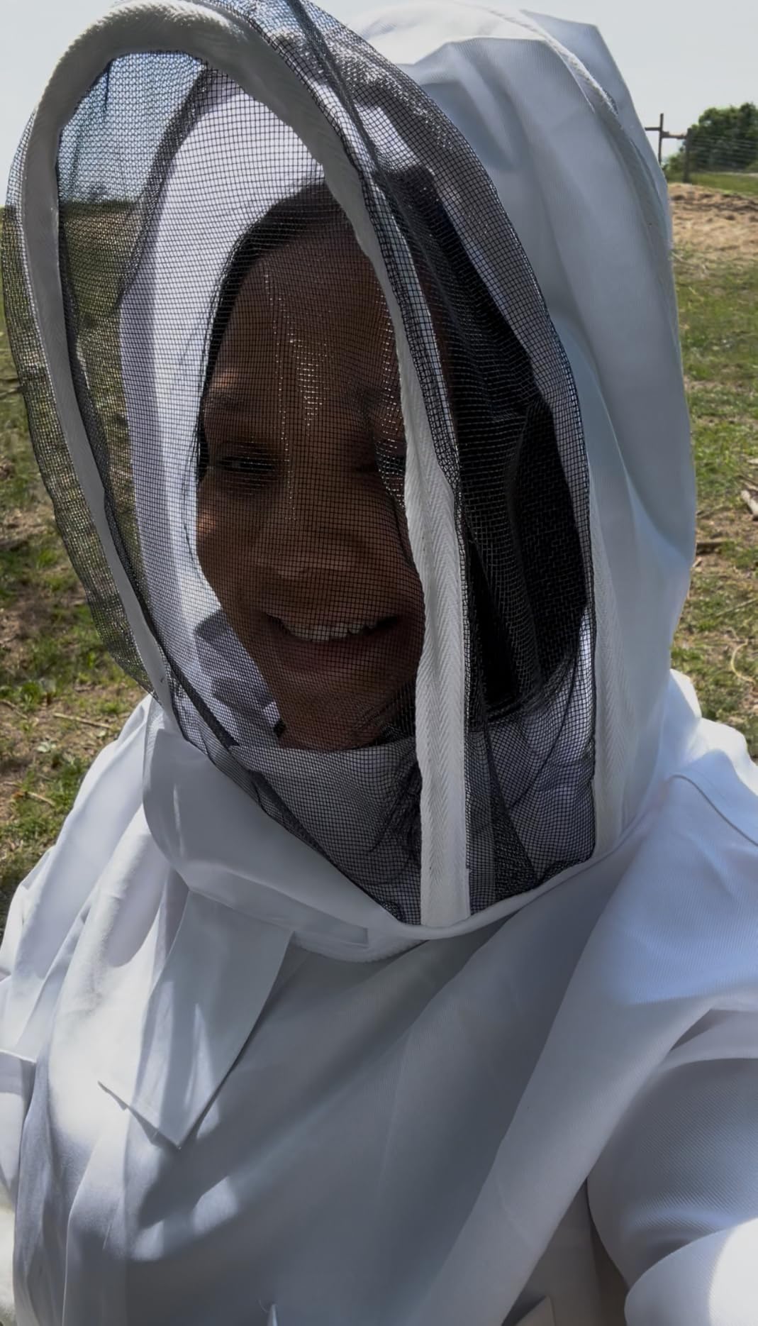 ANDES Sting Proof Bee Suit with Gloves & Fencing Veil, XL(Fits 5'11