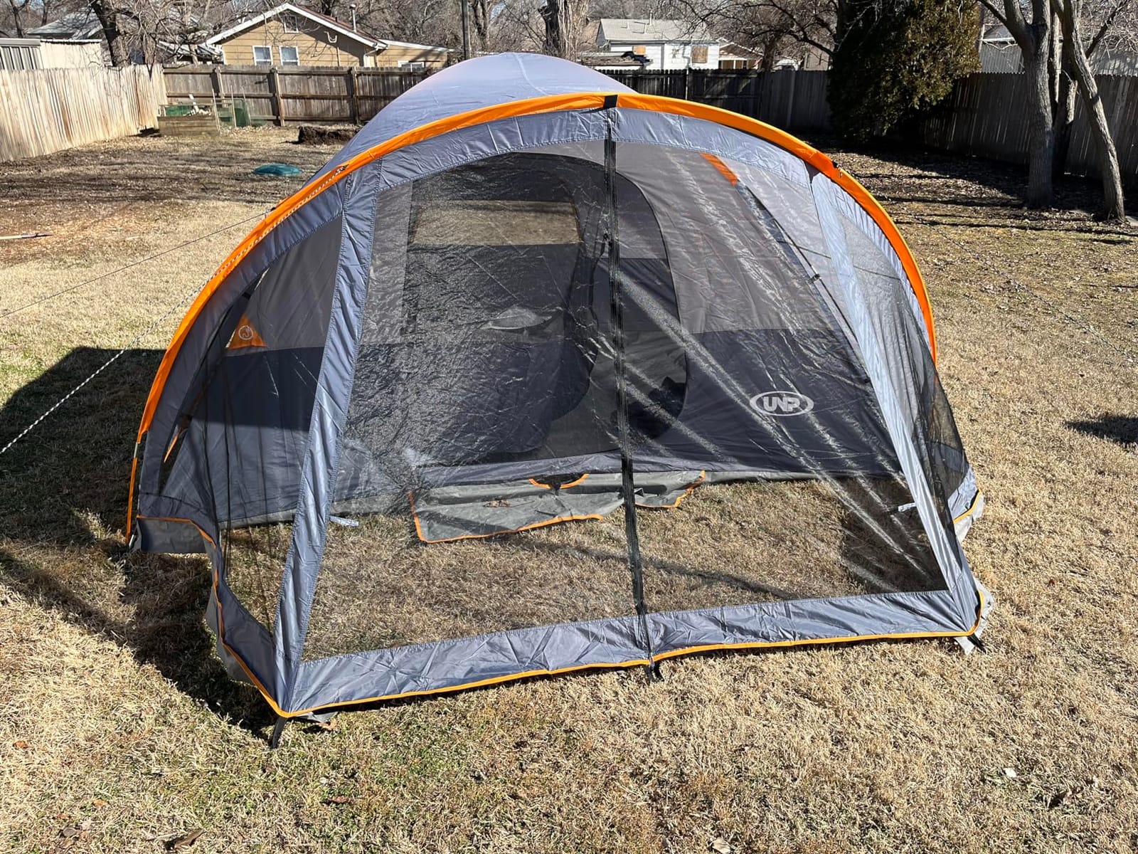 UNP Camping Tent with Screen Room, Portable 6 Person Camping Tent with Screen Porch, Family Dome Tent for Camping Outdoor - 14'x11'x72''(H) customer photo 1