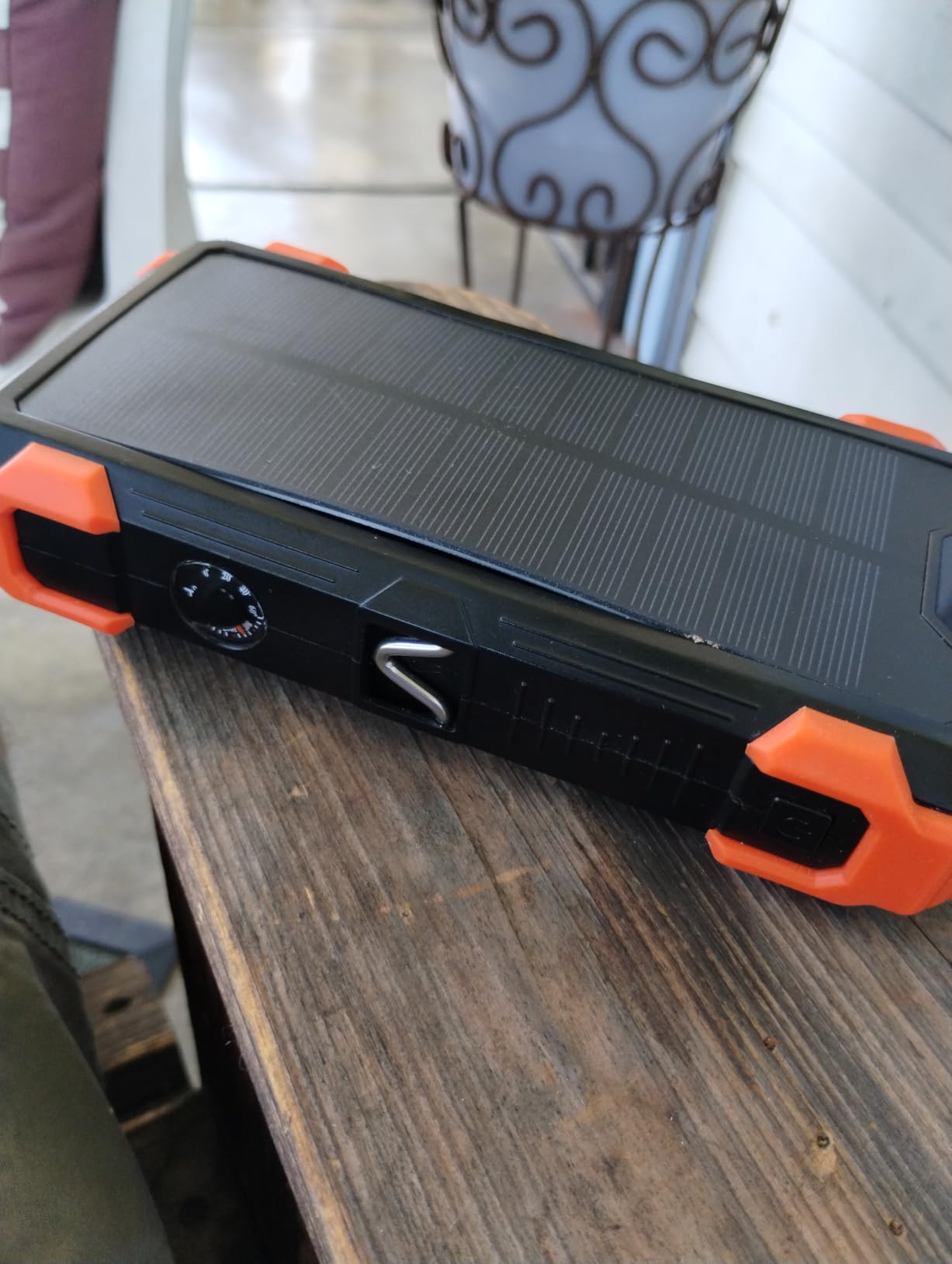 GOODaaa Solar Power Bank 24000mAh, Portable Charger with 4 Built-in Cables, Fast Charging 5 Outputs 2 Inputs Battery Pack, Thermometer & SOS Flashlight for iPhone 17/16, Samsung, All Cell Phones customer photo 2
