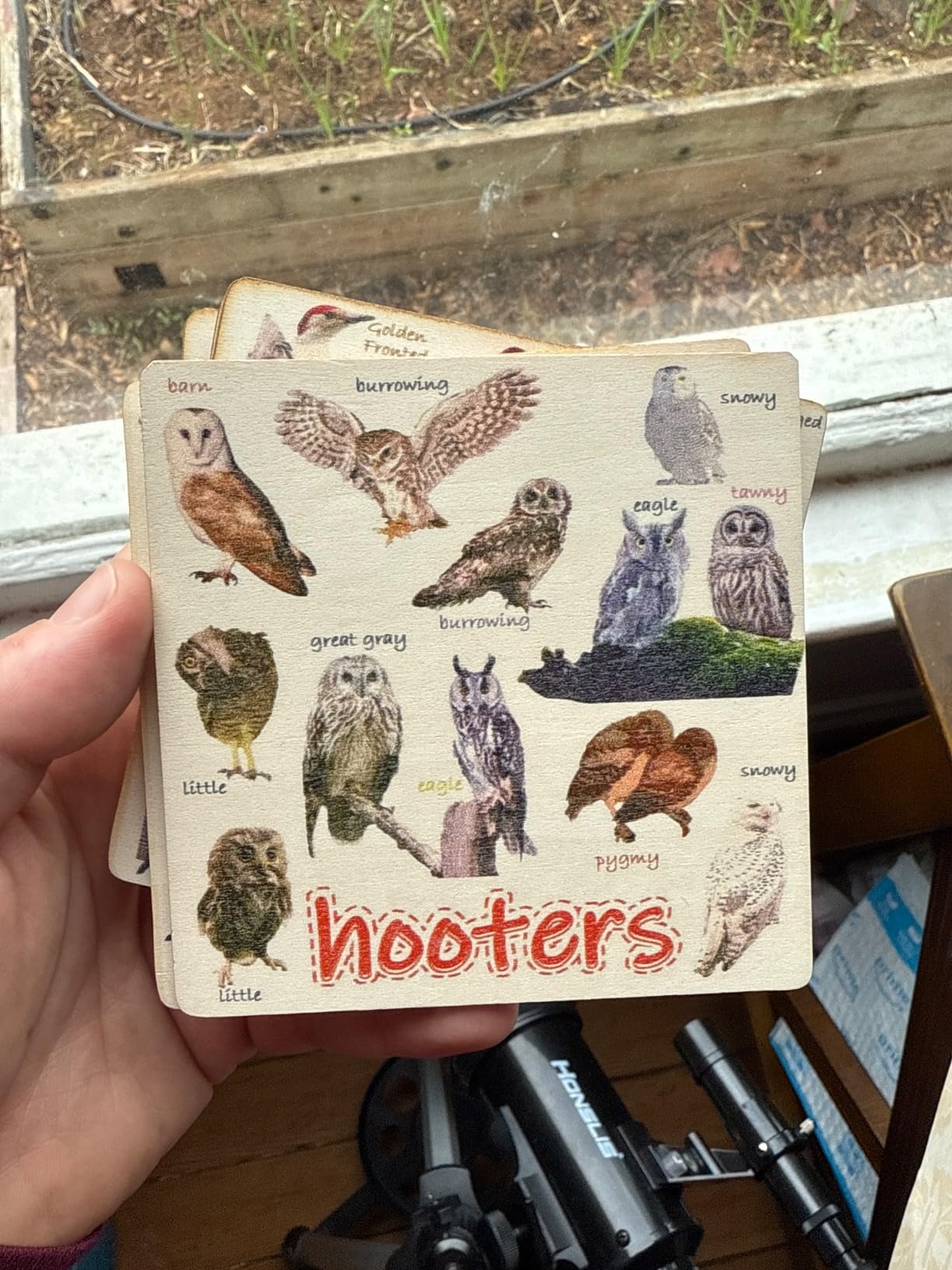Bird Pun Coasters, Square Funny Coaster Set Coffee Coasters for Bird Lovers Kitchen Decor Housewarming Gifts (4 Pcs) customer photo 2