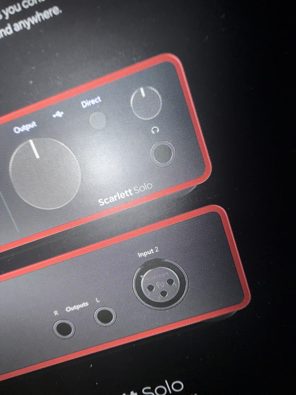 Focusrite Scarlett Solo 4th Gen USB-C Audio Interface customer photo 2