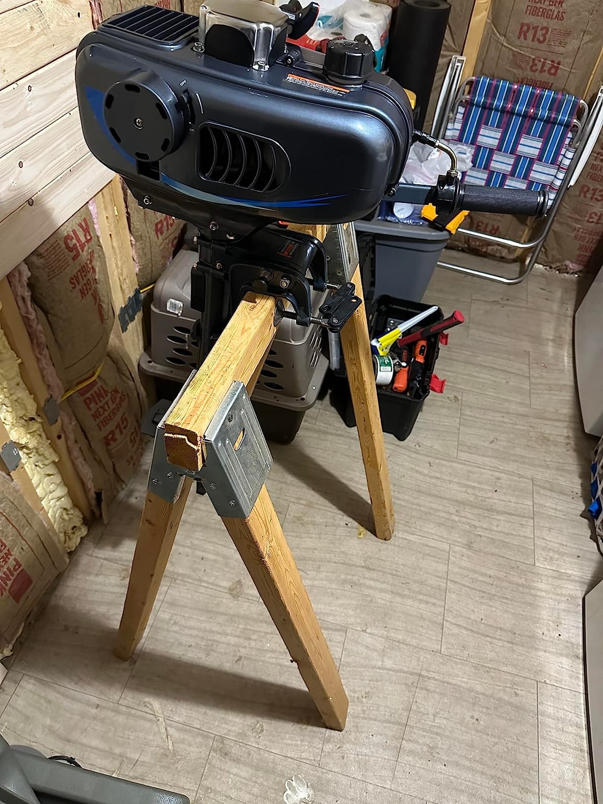 2 Stroke 3.5HP Outboard Motor, 49CC Heavy Duty Fishing Boat Engine customer photo 1