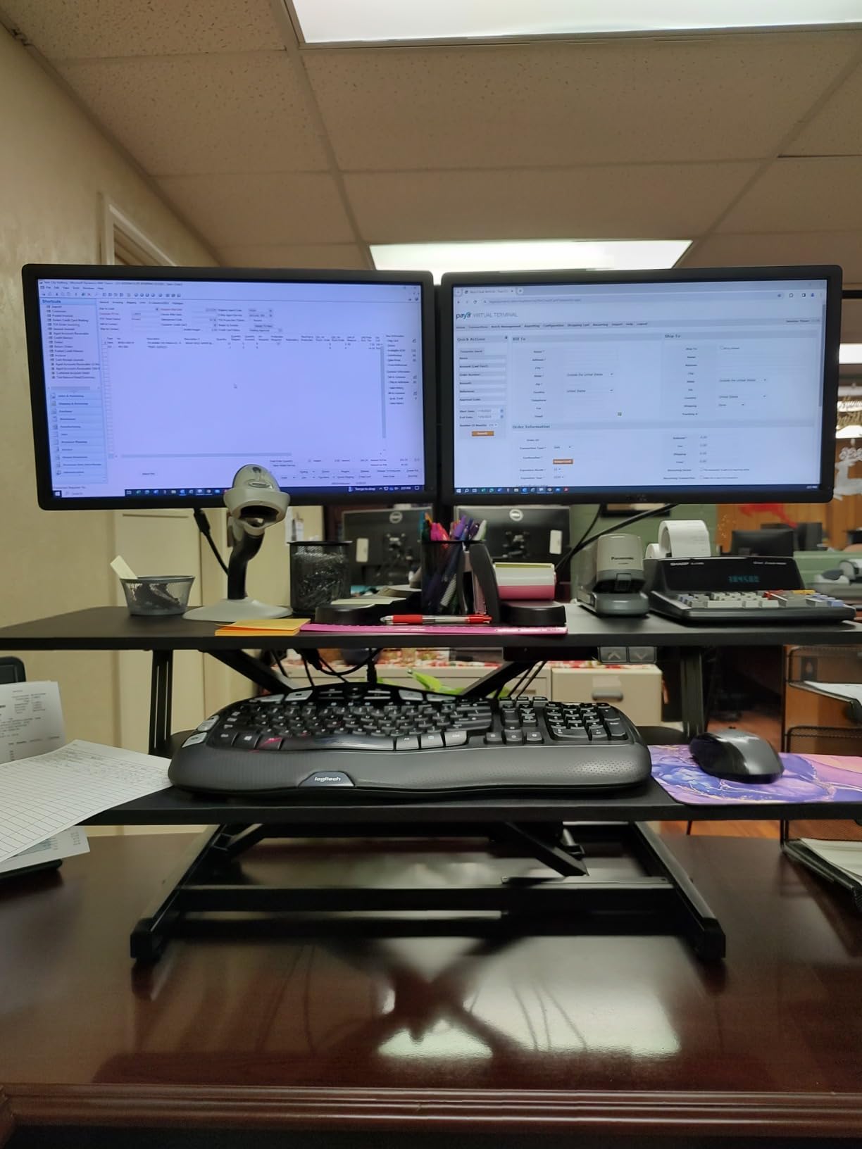 VIVO Black 36 inch Electric Desk Converter, DESK-VE36B customer photo 1