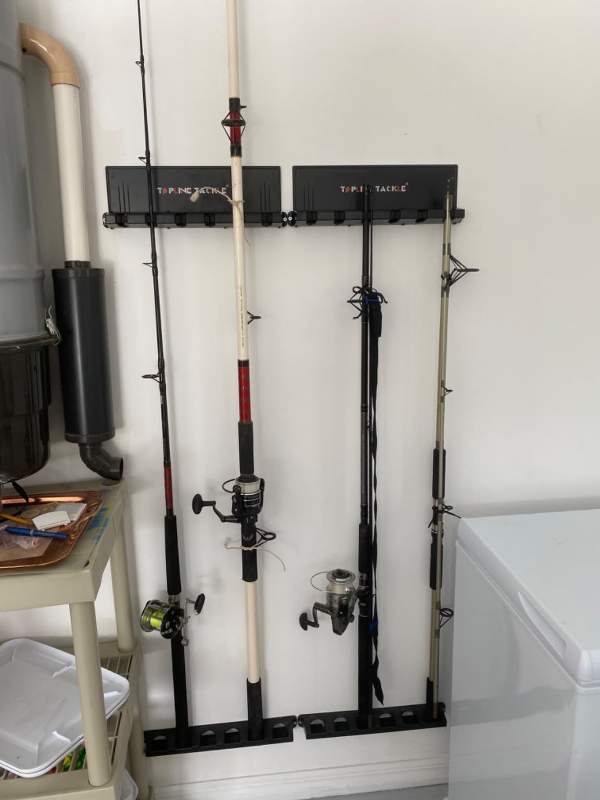 2 Pack Vertical Fishing Rod Holders Up to 12 Rods for Garage customer photo 1