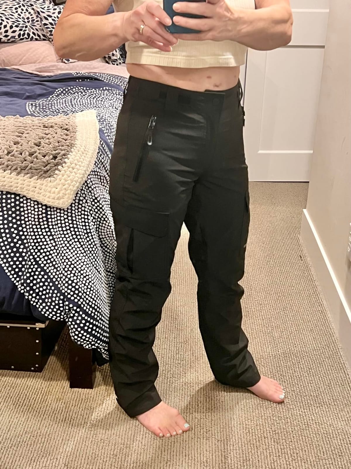33,000ft Women's Rain Pants, Waterproof Lightweight Breathable Rain Overall Hiking Pants customer photo 1