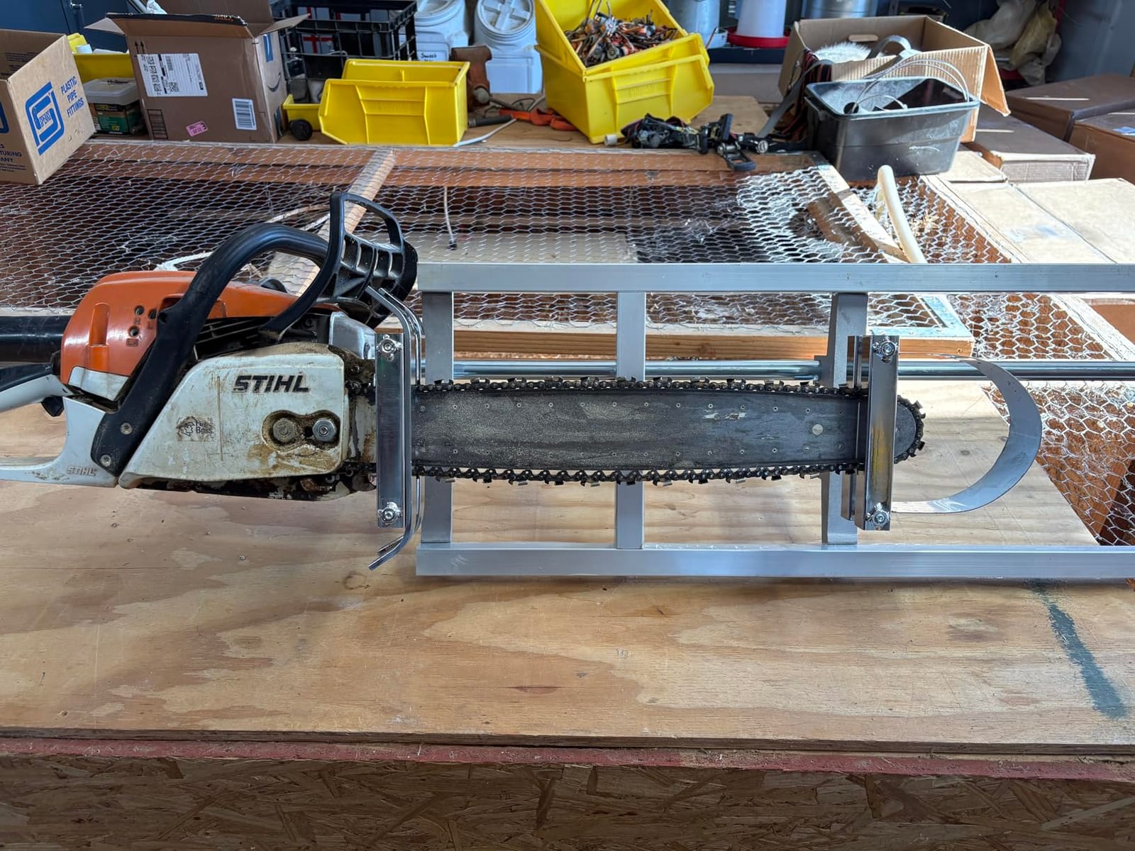 Chainsaw-Mill-Portable-Saw-Mill - 36 Inch Chainsaw Mill Kit Planking Milling, Gas Powered customer photo 2