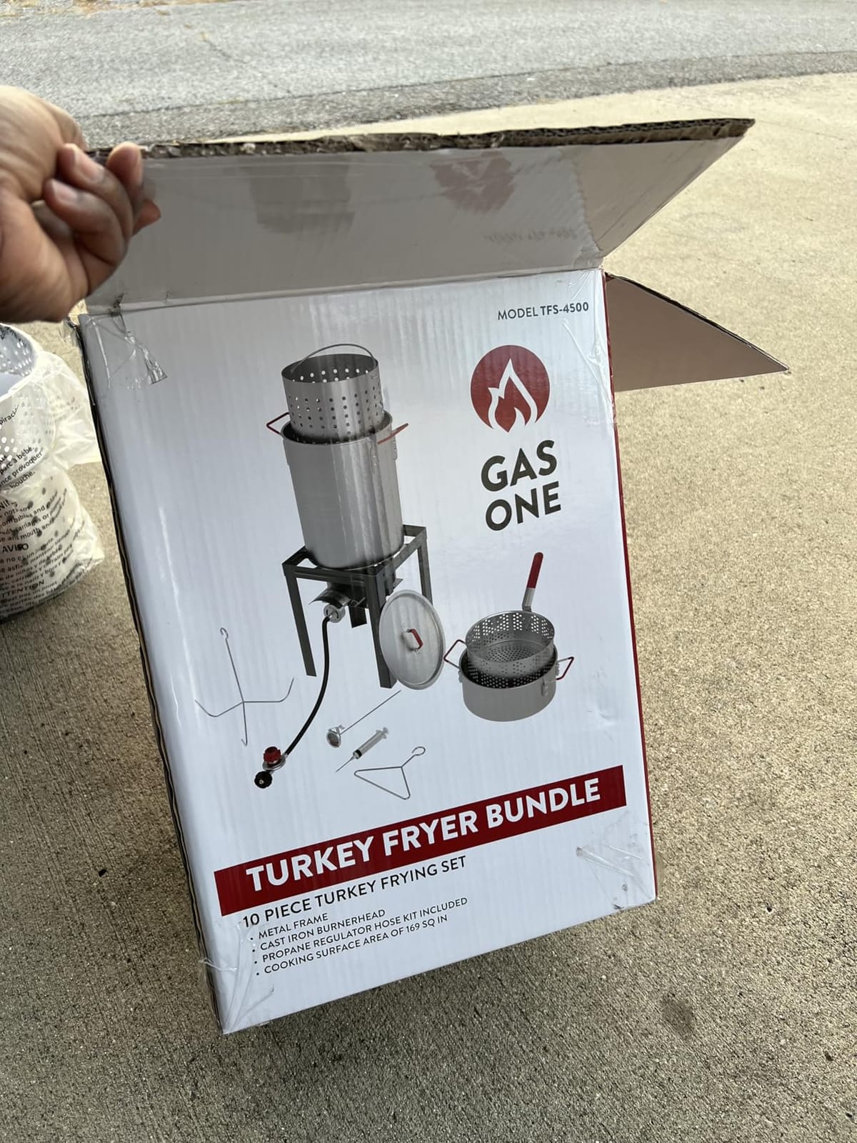 GasOne 30QT Turkey Fryer and 10QT Fish Fryer Set, Seafood Boil Steamer, Crawfish Boiler, Outdoor Cooker for Crab, Shrimp, Lobster, Complete Black Fryer Kit for Holiday and Seasonal Cooking customer photo 2