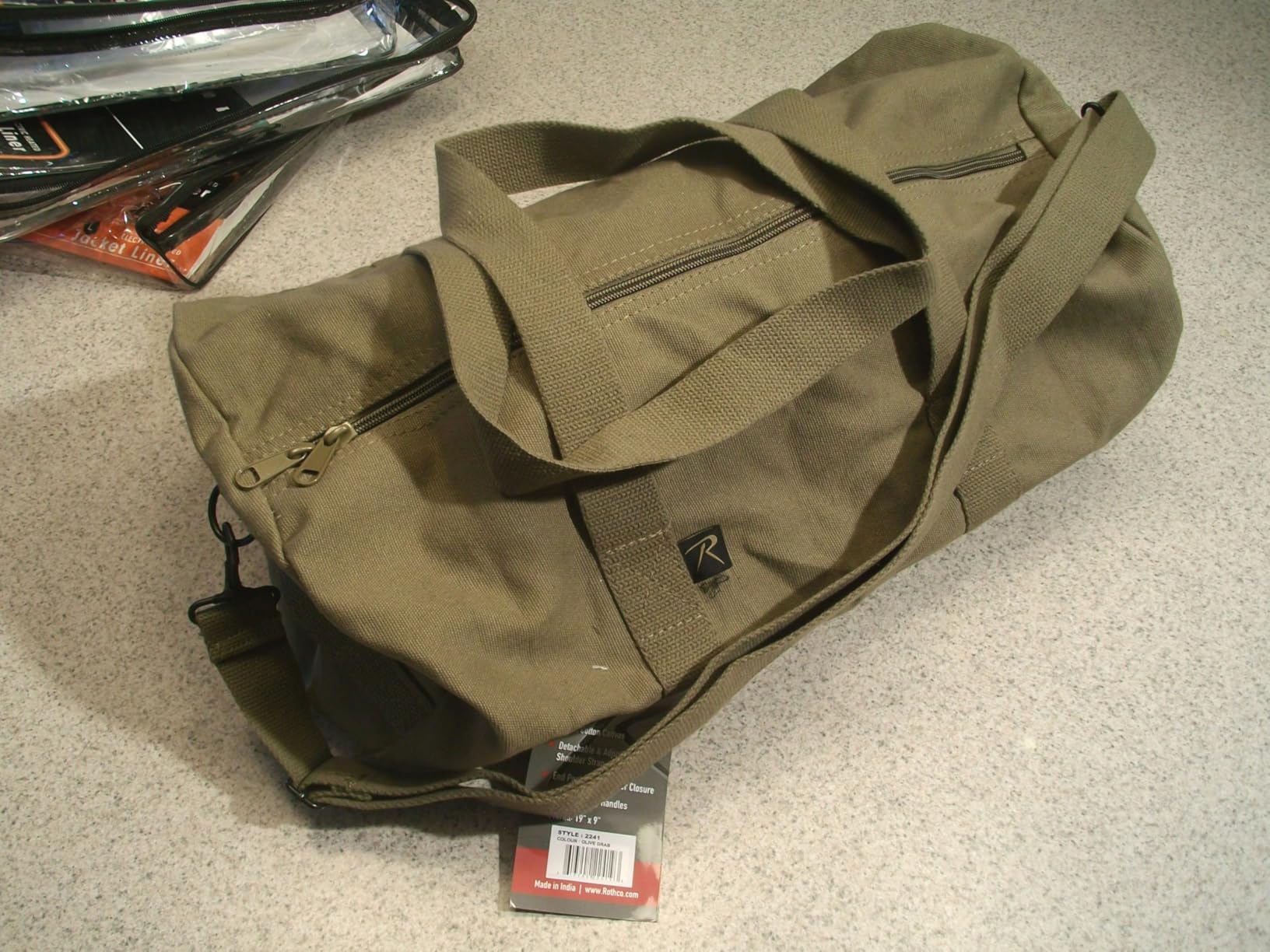 Rothco Heavy-Duty Canvas Shoulder Duffle Bag - Rugged Travel Gym Gear Equipment Bag customer photo 1