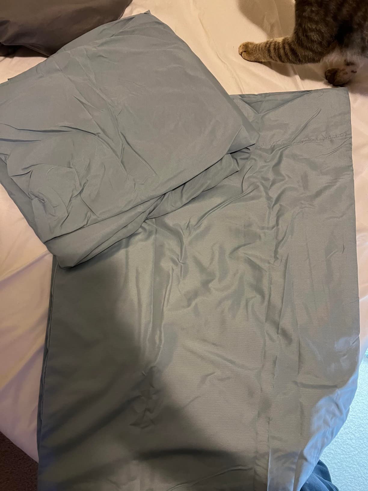 Coolmax® Cooling Sheets for Hot Sleepers, Queen Size, Teal Blue customer photo 1