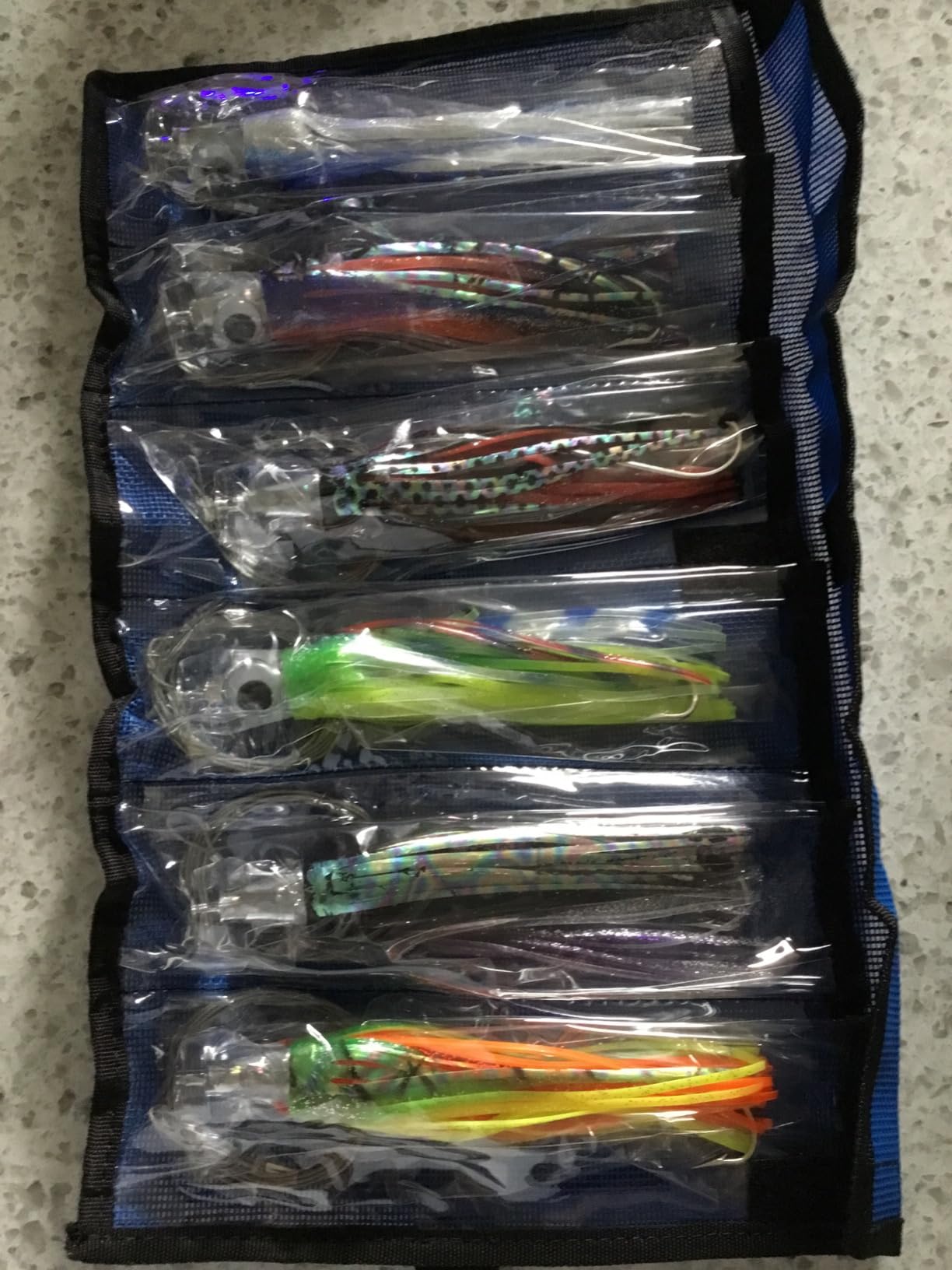 YOTO Trolling Lure Saltwater,6.5/9 inch 6 pcs Squid Skirted Deep Sea Fishing Lure kit,Tuna,Marlin,Wahoo,Shark,Mahi Trolling Fishing Lures customer photo 1