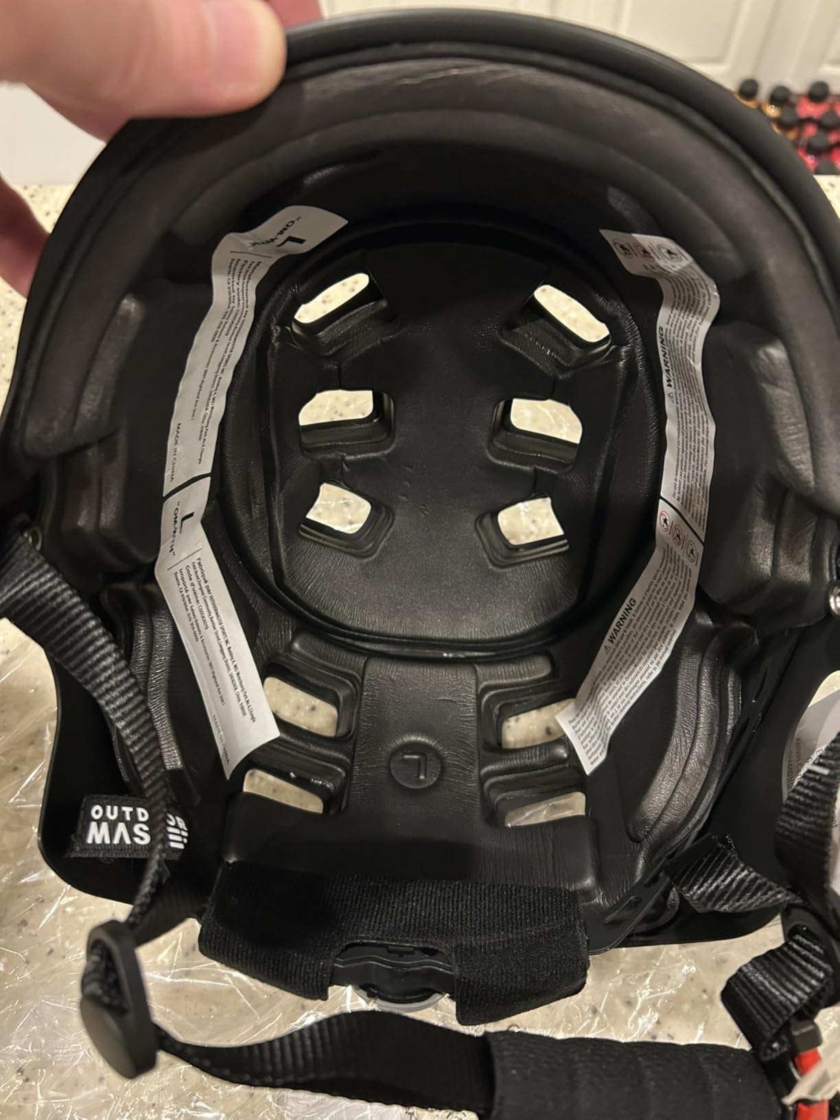 OutdoorMaster Kayak Helmet, Adjustable Surf Helmet with Ear Pads | ABS + EVA, Quick-dry, 12 vents, Dial adjust, 304 stainless steel rivets, Fits 50-63cm, for water sports, Boating/Surfing customer photo 1
