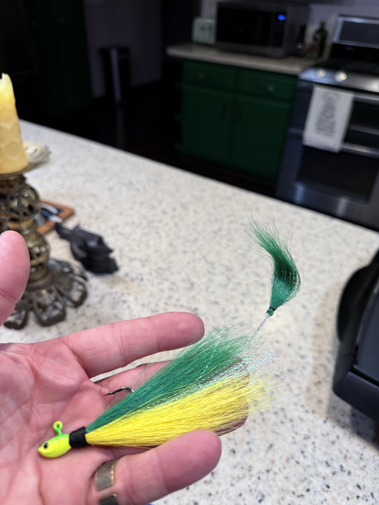 Goture 5pcs Bucktail Jigs Saltwater Fishing Hair Jigs, 1/4oz, 1/2oz, 1oz, 2oz customer photo 1