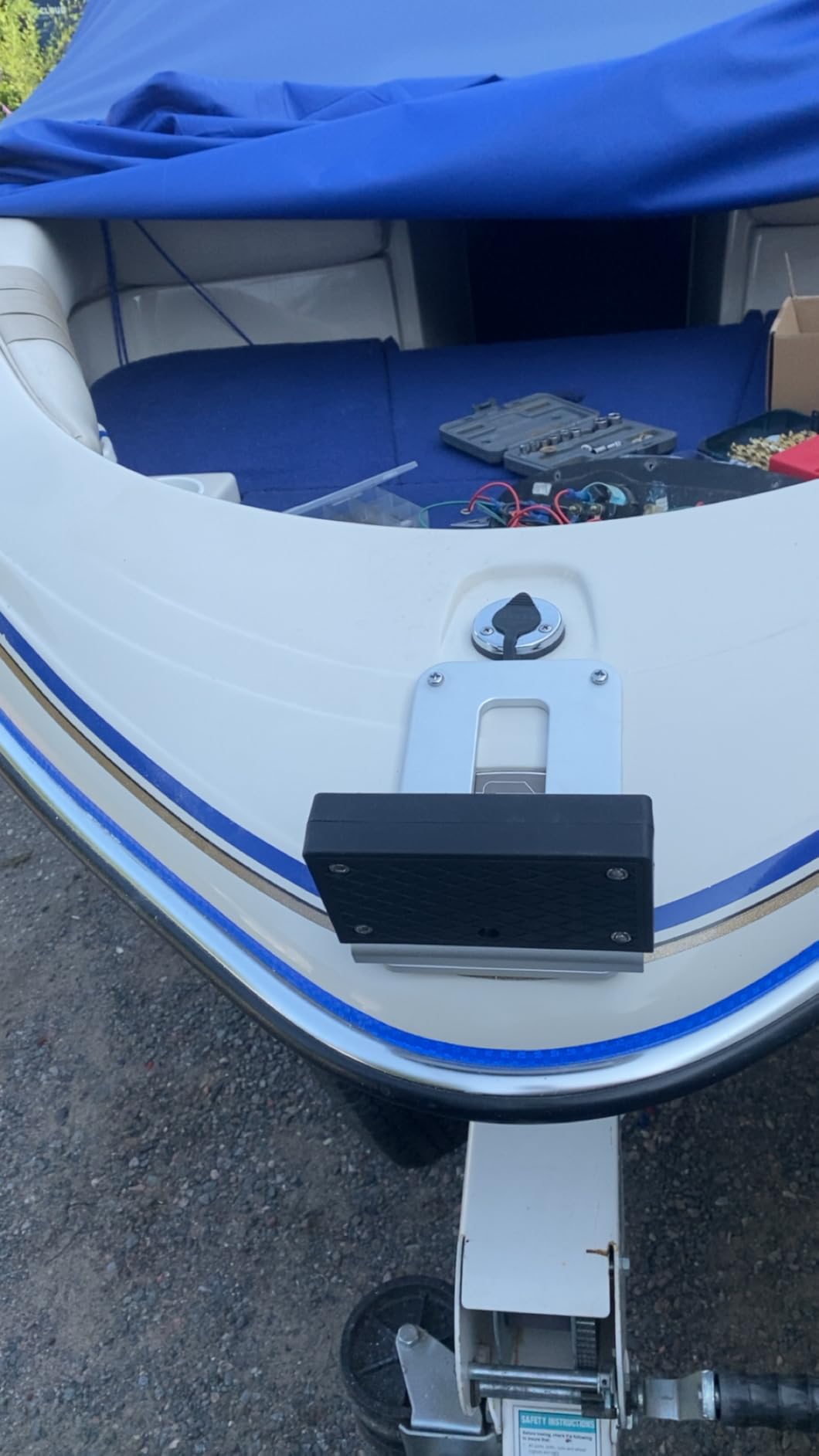 Universal Transom Trolling Motor Mount for Kayaks/Kayak Motor Mount | Universal Fit for Any Boat with A Flat Stern, For Electric Trolling Motors Only customer photo 1