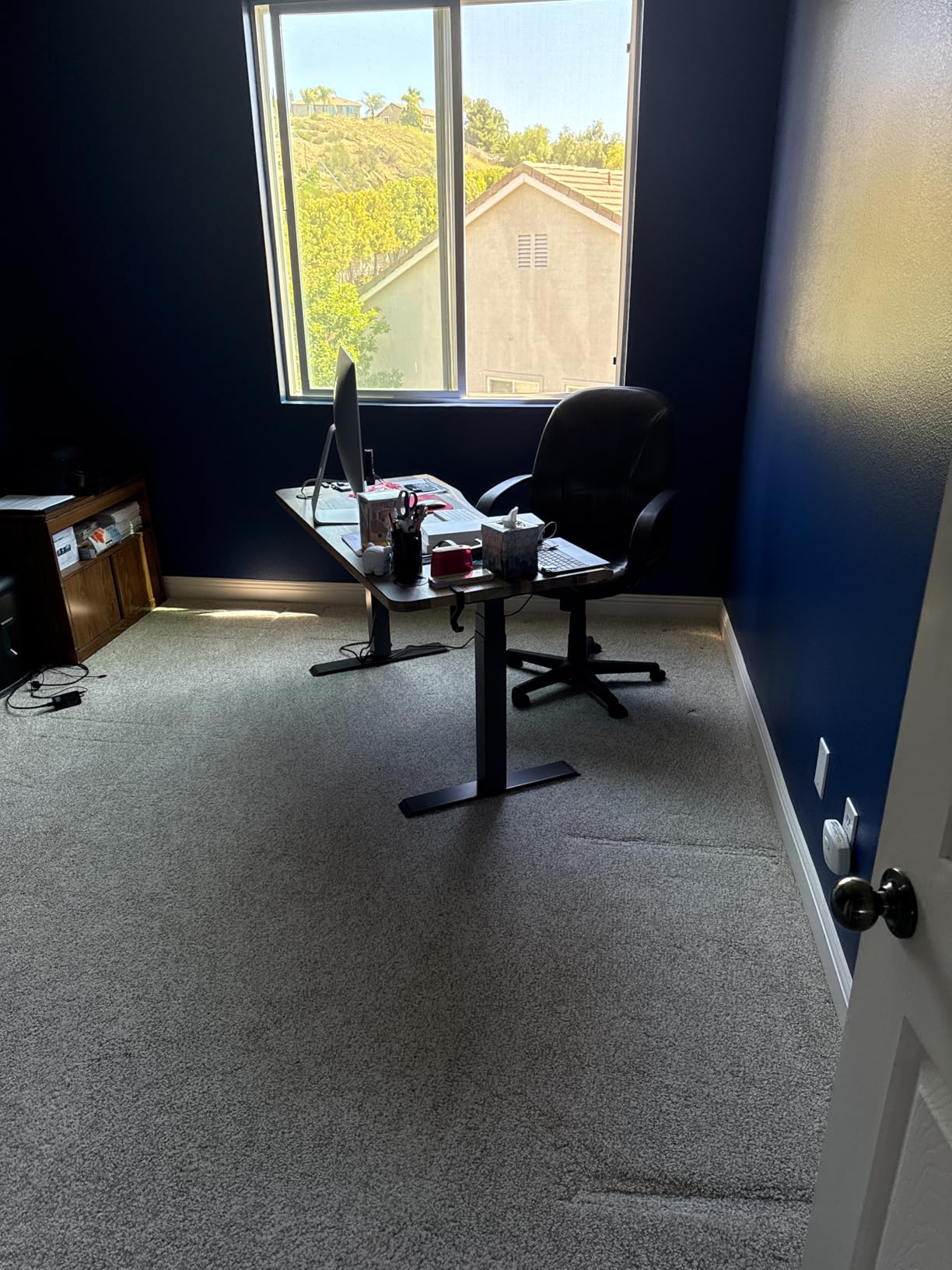 Vari Ergo Electric Standing Desk – 54x26 – Espresso/Slate customer photo 2