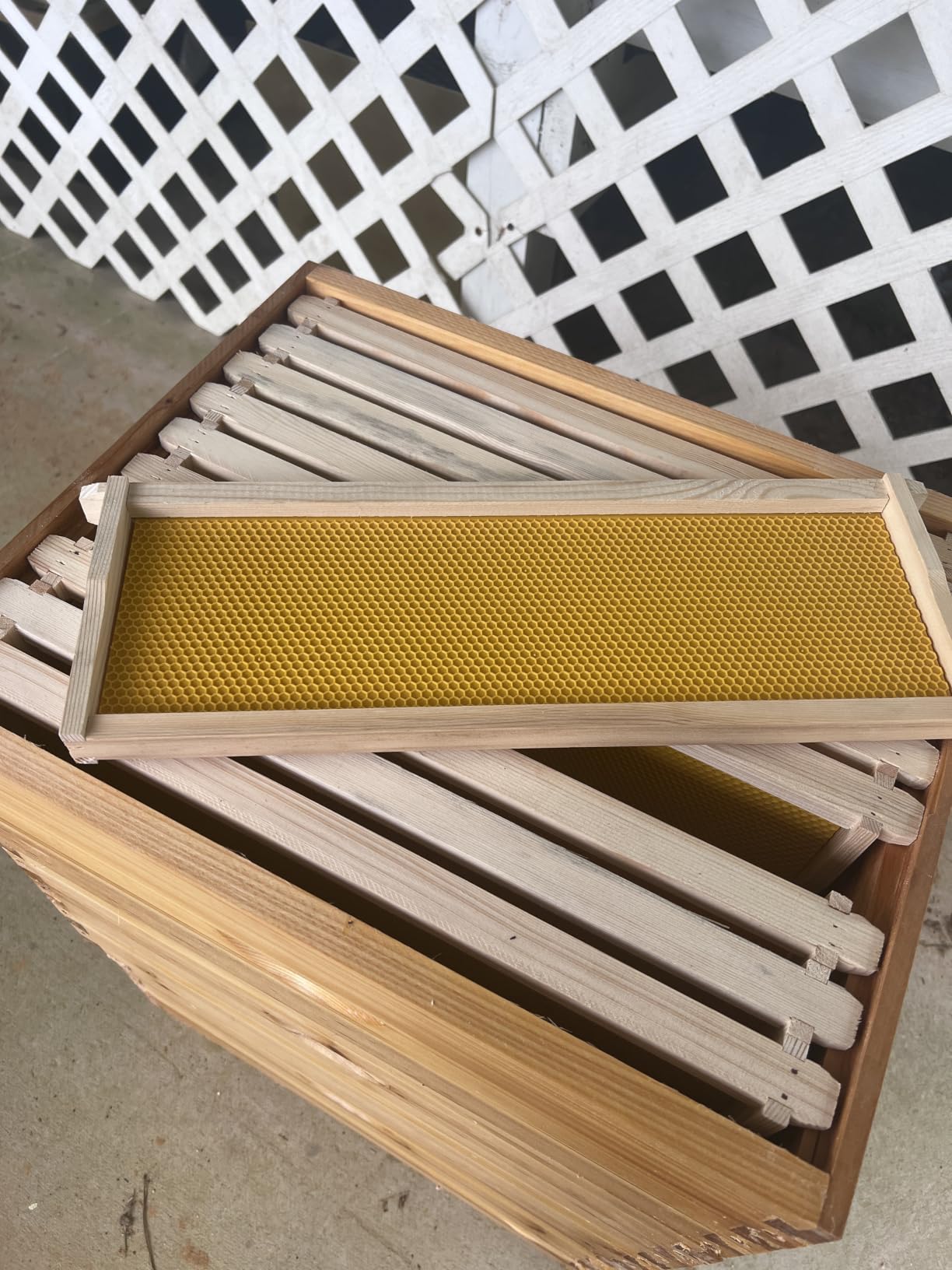 10 Frame Beehive Kit with Screened Bottom Board Dipped in Heavy Beeswax, Bee Hive Boxes Starter Kit for Bee Keekeepers - Langstroth Beehive Kit with 2 Honey Bee Hives Boxes customer photo 1