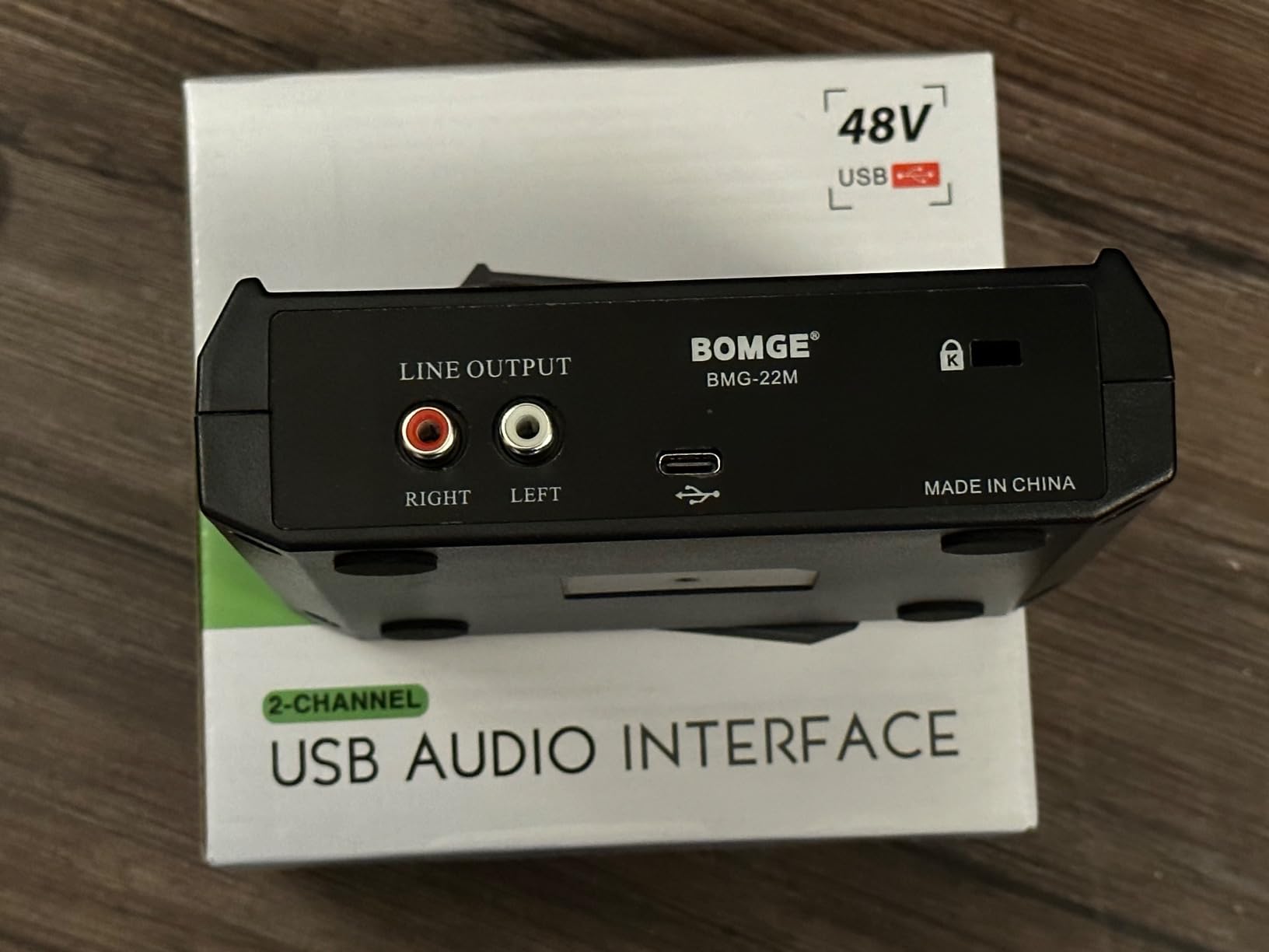 BOMGE mini 2 Channel USB Audio Interface for Recording, Streaming and Podcasting, with XLR/48V Phantom Power,Studio Quality Audio Interface for Guitarist, Vocalist, Podcaster or Producer customer photo 1