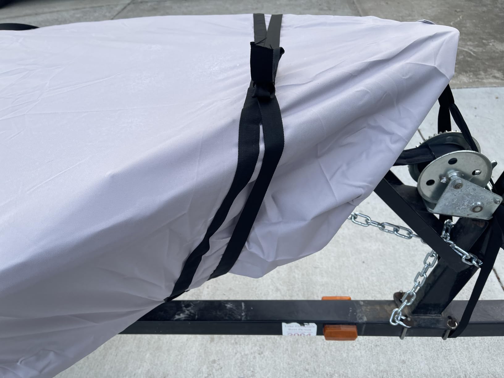 Solim 14FT Jon Boat Cover with Motor Cover, 1200D PU Waterproof Trailerable customer photo 1