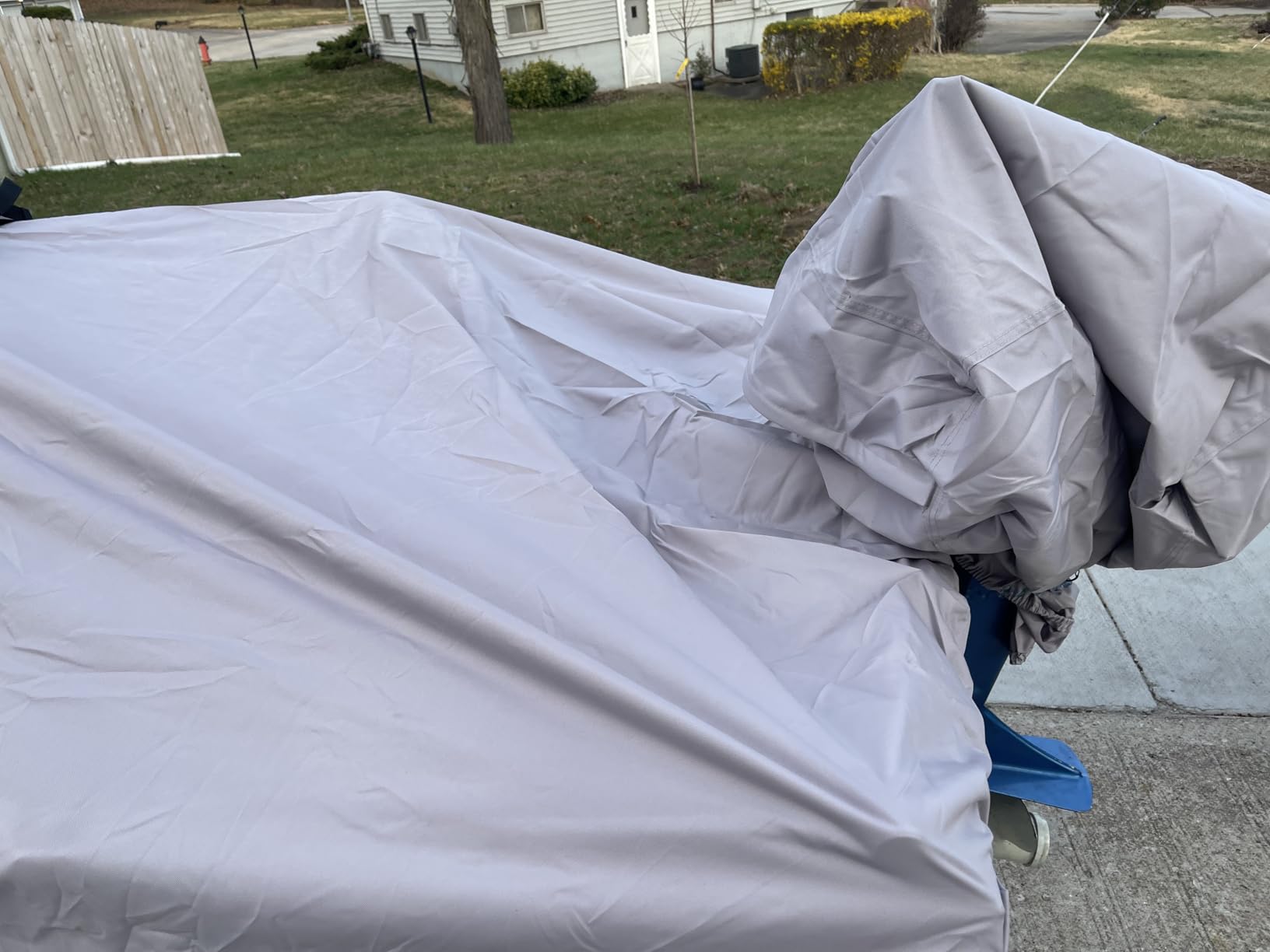 Solim 14FT Jon Boat Cover with Motor Cover, 1200D PU Waterproof Trailerable customer photo 2