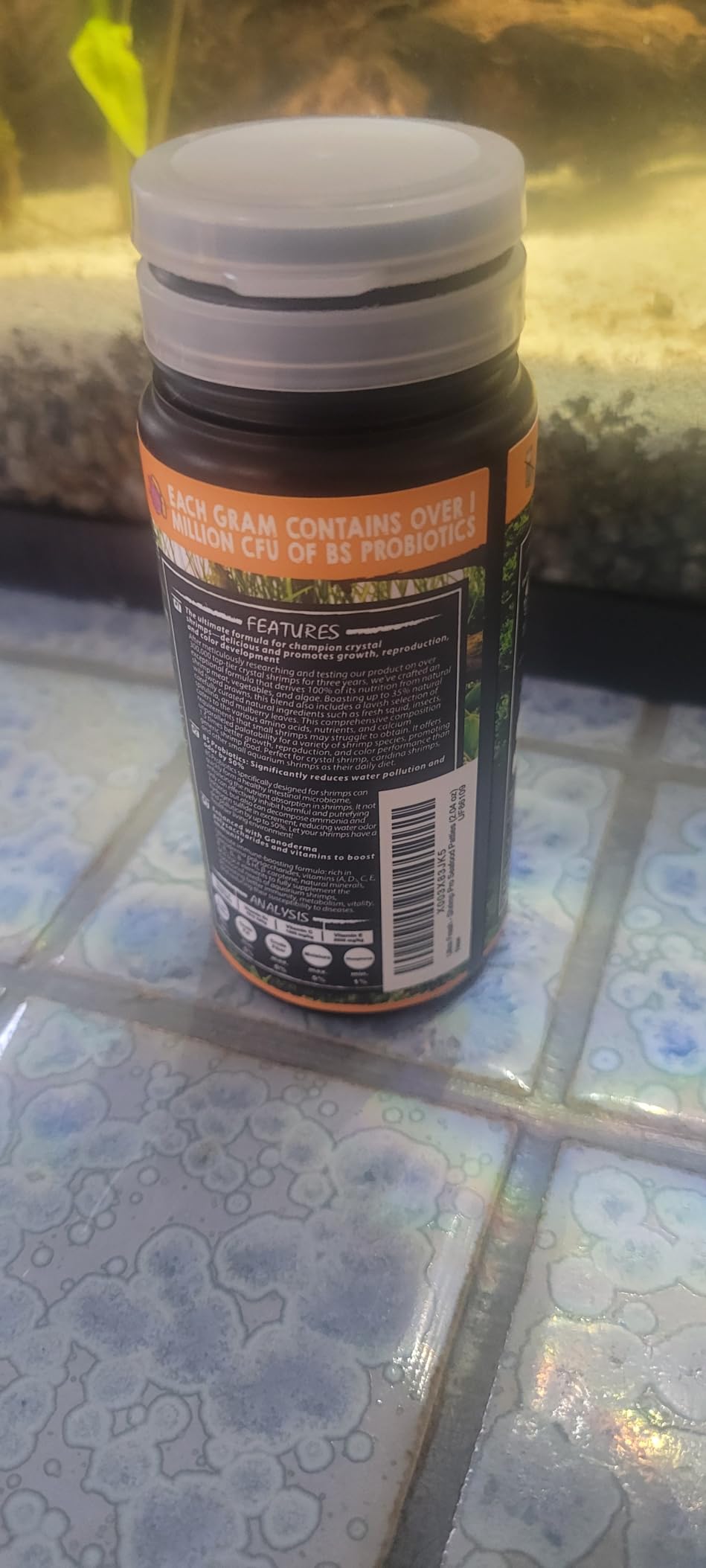 Ultra Fresh Shrimp Food, High Protein, Rich in Vitamins for Crystal, Caridina and Small Tropical Shrimp 2.04oz customer photo 2