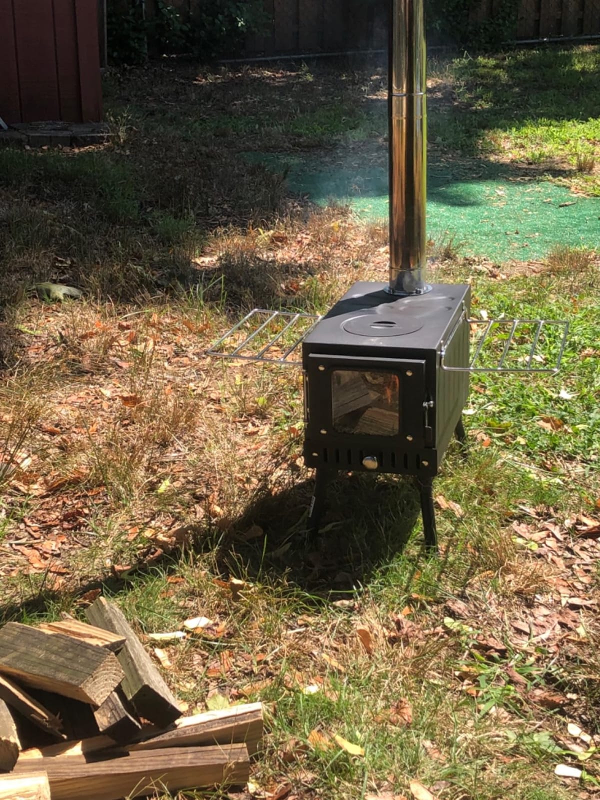 Huskfirm Wood Burning Stove, FoldingTent Stove for Heating customer photo 1