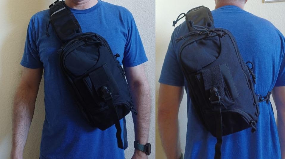 Sling Backpak Tactical Chest Pistol Bag Shoulder Bags Crossbody Sling Backpack Holster Bag for Concealed Carry customer photo 1