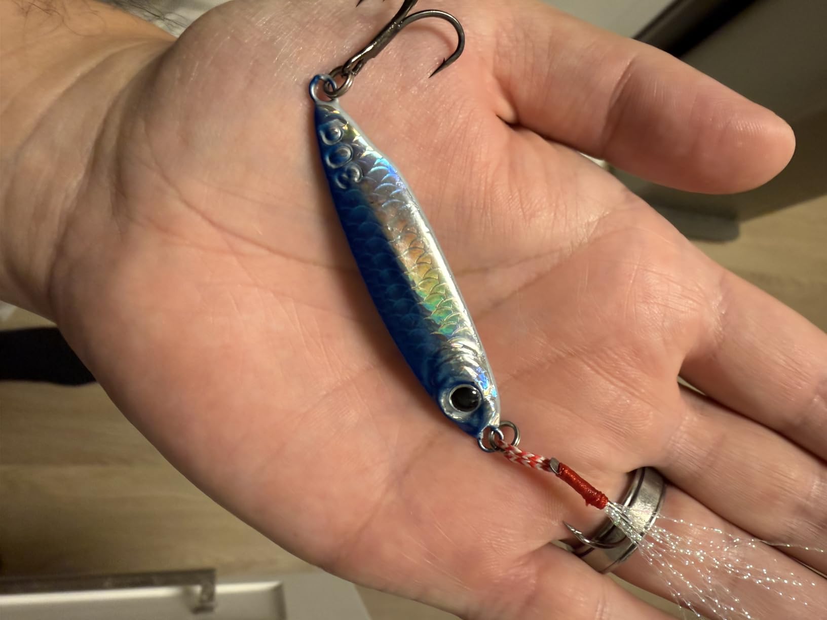 Tripquips Saltwater Jigs Fishing Lures with Ultra-Sharp Hooks, Saltwater Spoon Lure for Tuna Salmon Grouper, Sea Fishing Jigging Lure, Trolling Spoon for Bass Fishing customer photo 1