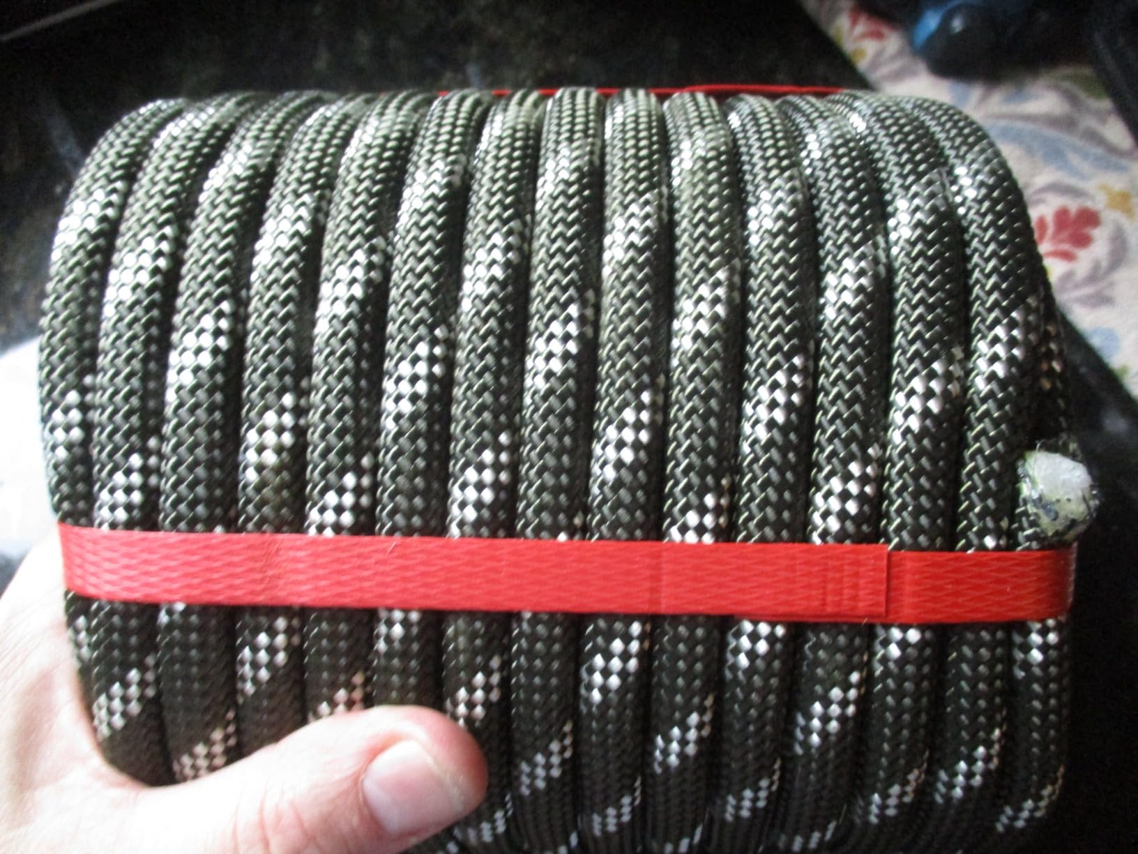 1/2 Inch Arborist Rigging Rope (150 Ft) - Orange Double Braid Polyester Tree Rope & Bull Rope, High Visibility Safety Line - 48 Strand High Tensile Strength customer photo 1