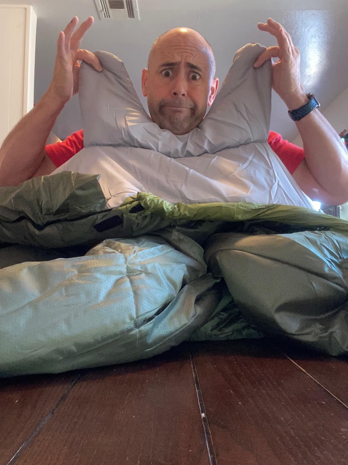 0 Degree Mummy Sleeping Bags for Adults Camping | XXL Big and Tall 3-4 Season Warm Cool | Cold Weather Winter Sleeping Bag w. Compression Sack Youth | Side Sleeper Friendly customer photo 2