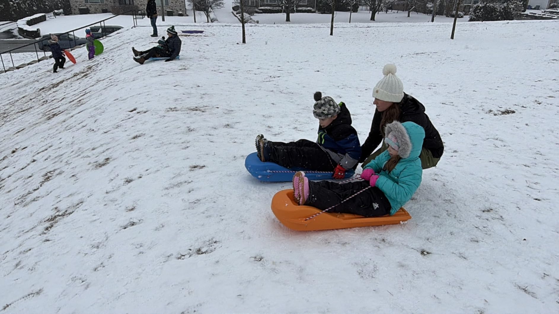 The Original Retro Racer Snow Sled by Confer Plastics, Durable Design for All Ages, Made in USA. Available in Single or 2 Pack customer photo 2