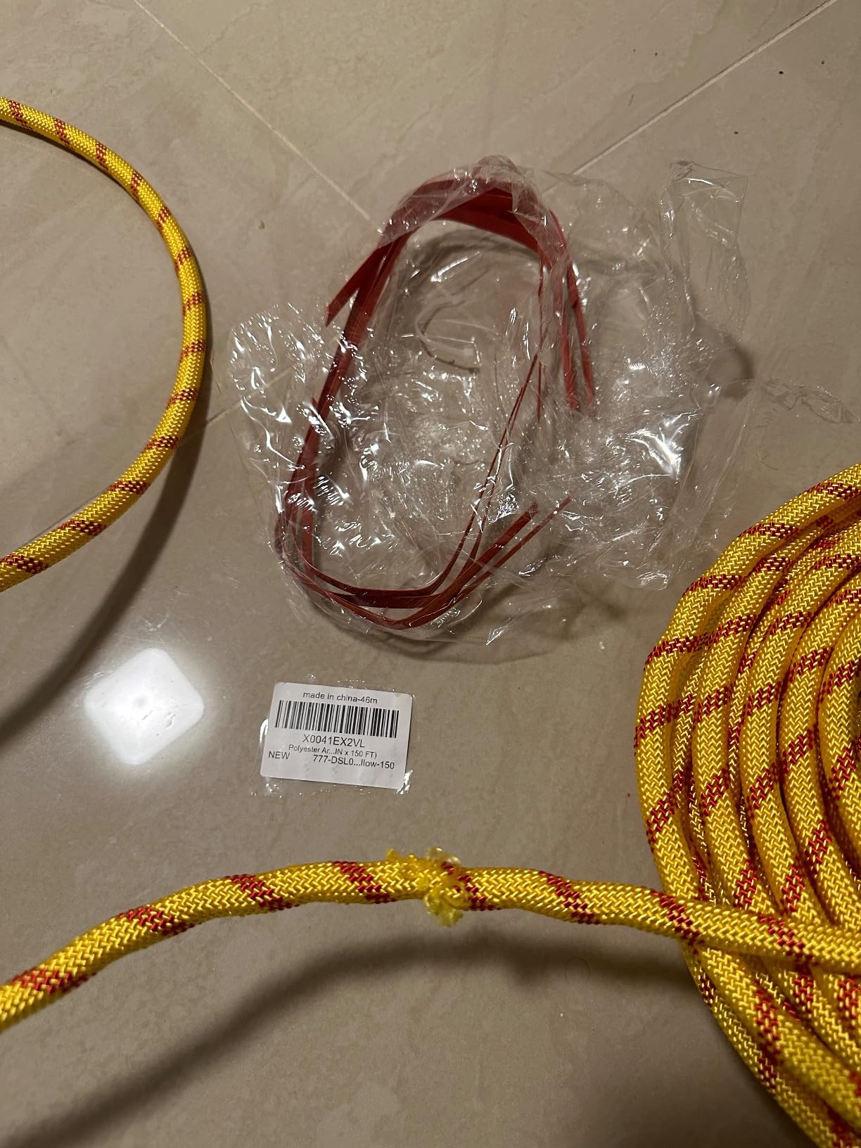 1/2 Inch Arborist Rigging Rope (150 Ft) | 9,000 lbs MBS Double Braid Polyester Bull Rope | ASTM F2116 Certified Static Line for Tree Removal, Heavy Limb Lowering & Utility Hoisting - Blue customer photo 2