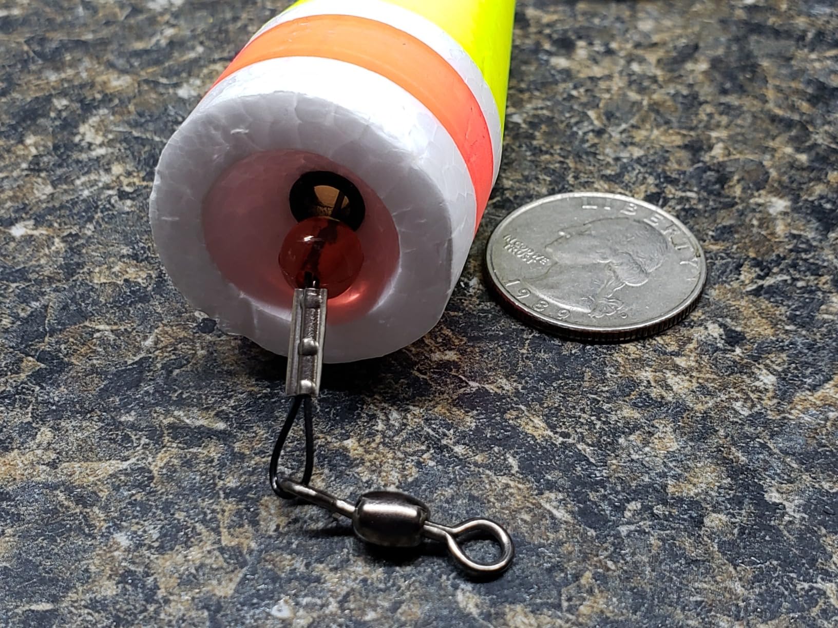 Popping Corks Floats for Saltwater Fishing Bobber, 4PCS Weighted Bobbers Inshore Fishing Popping Cork Float Rig Rattle Popper for Redfish Speckled Trout Sheepshead Flounder Fishing Tackle customer photo 1