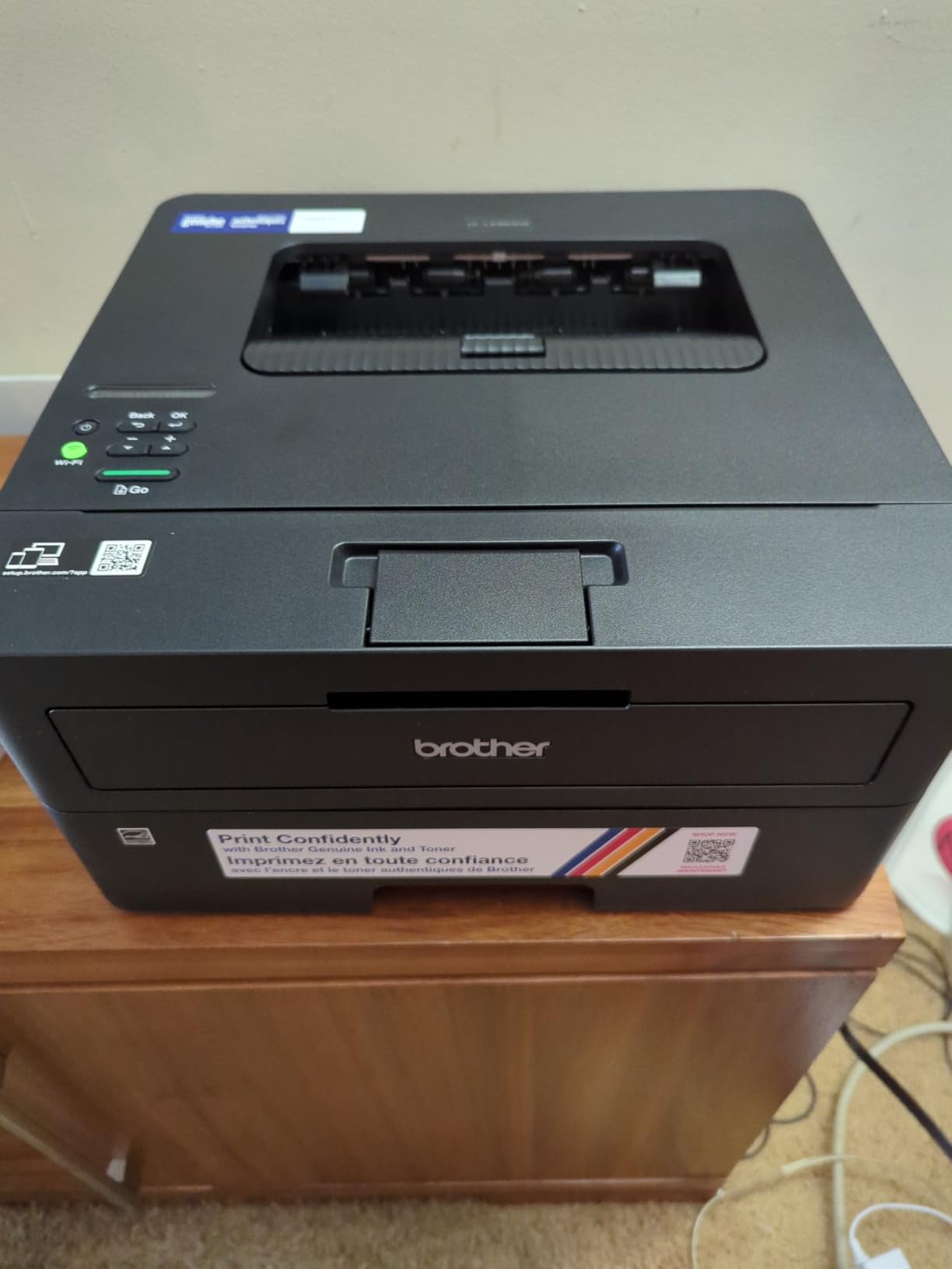 Brother HL-L2460DW Wireless Compact Monochrome Laser Printer with Duplex, Mobile Printing, Black & White Output | Includes Refresh Subscription Trial(1), Works with Alexa customer photo 1