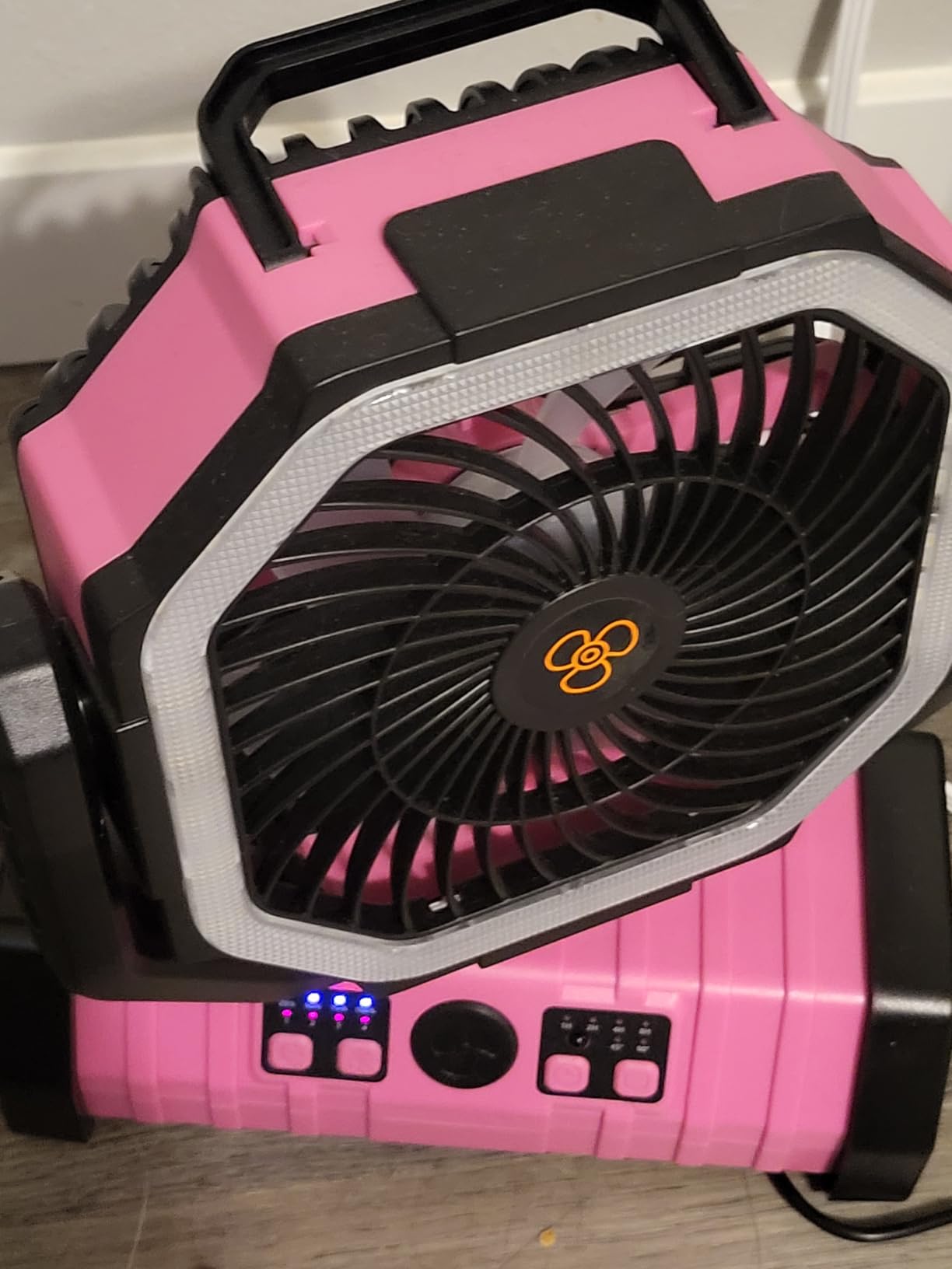 Odoland 30000mAh Camping Fan with LED Lantern, Rechargeable Battery Fan customer photo 2