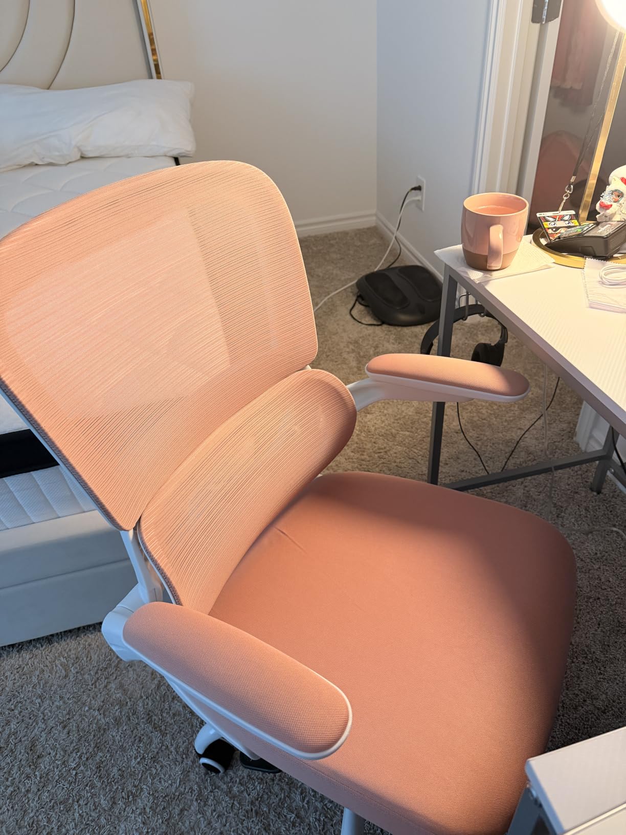 TRALT Office Chair - Ergonomic Desk Chair with Adjustable Lumbar Support, Mesh Computer Chair, Executive Chairs for Home Office Comfortable Lumbar Support (Black) customer photo 1