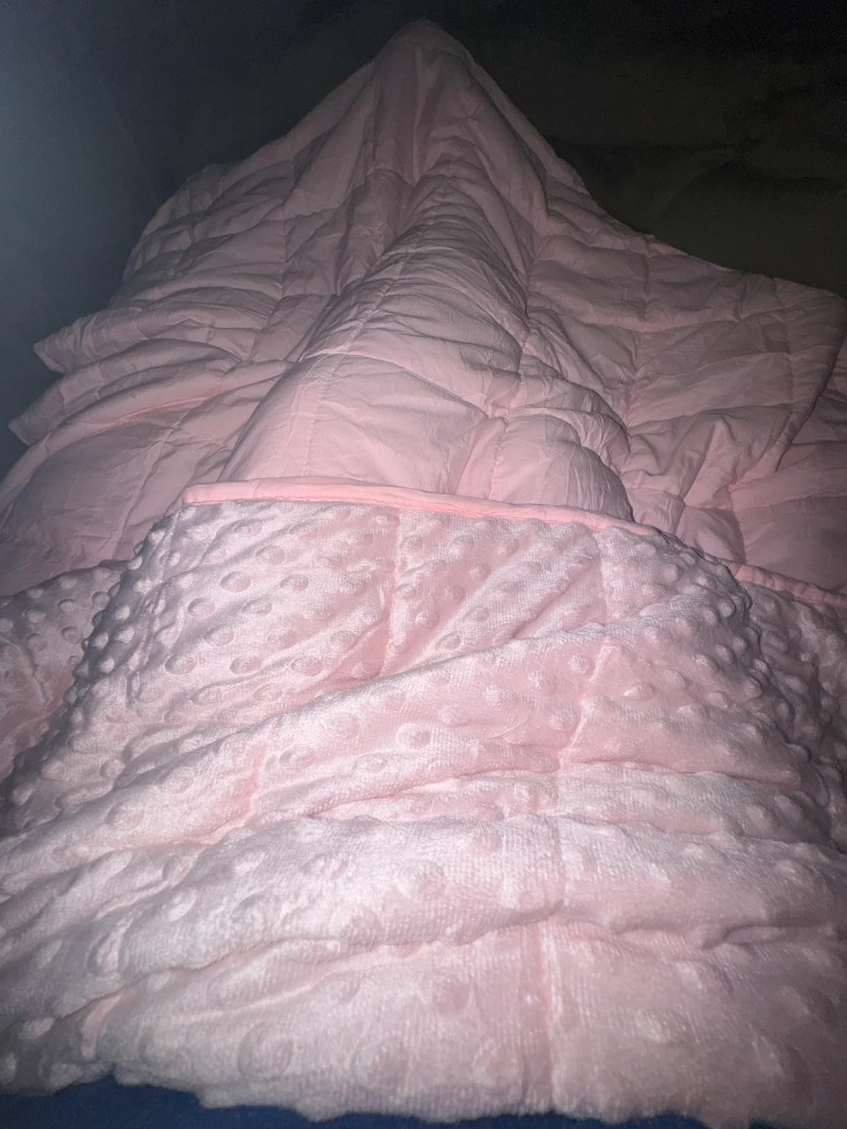 Mr. Sandman Cooling Weighted Blanket for Adults, Queen Size 15 lbs, 60″x80″ customer photo 2